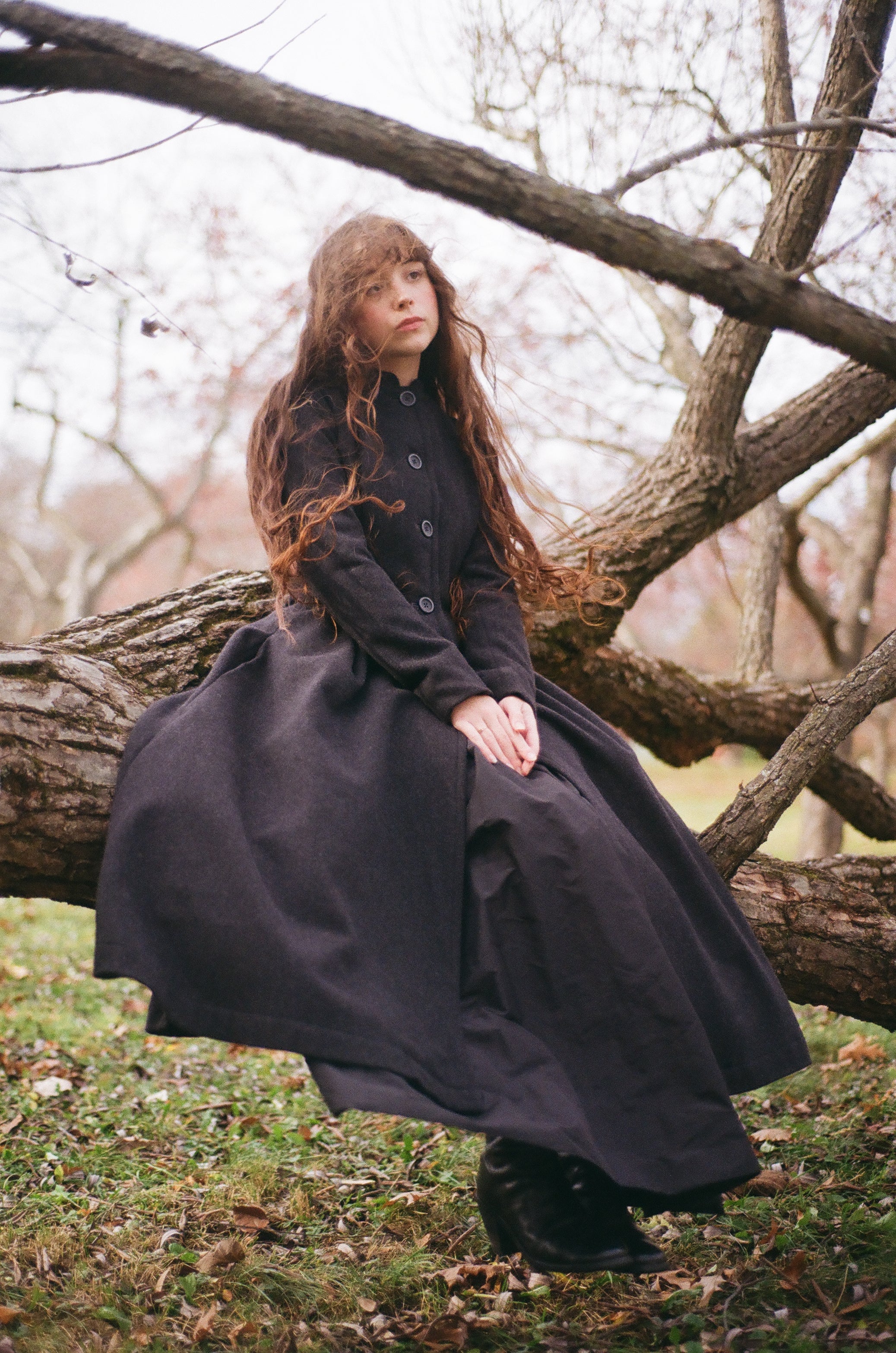 Manteau en laine Linnea - Graphite