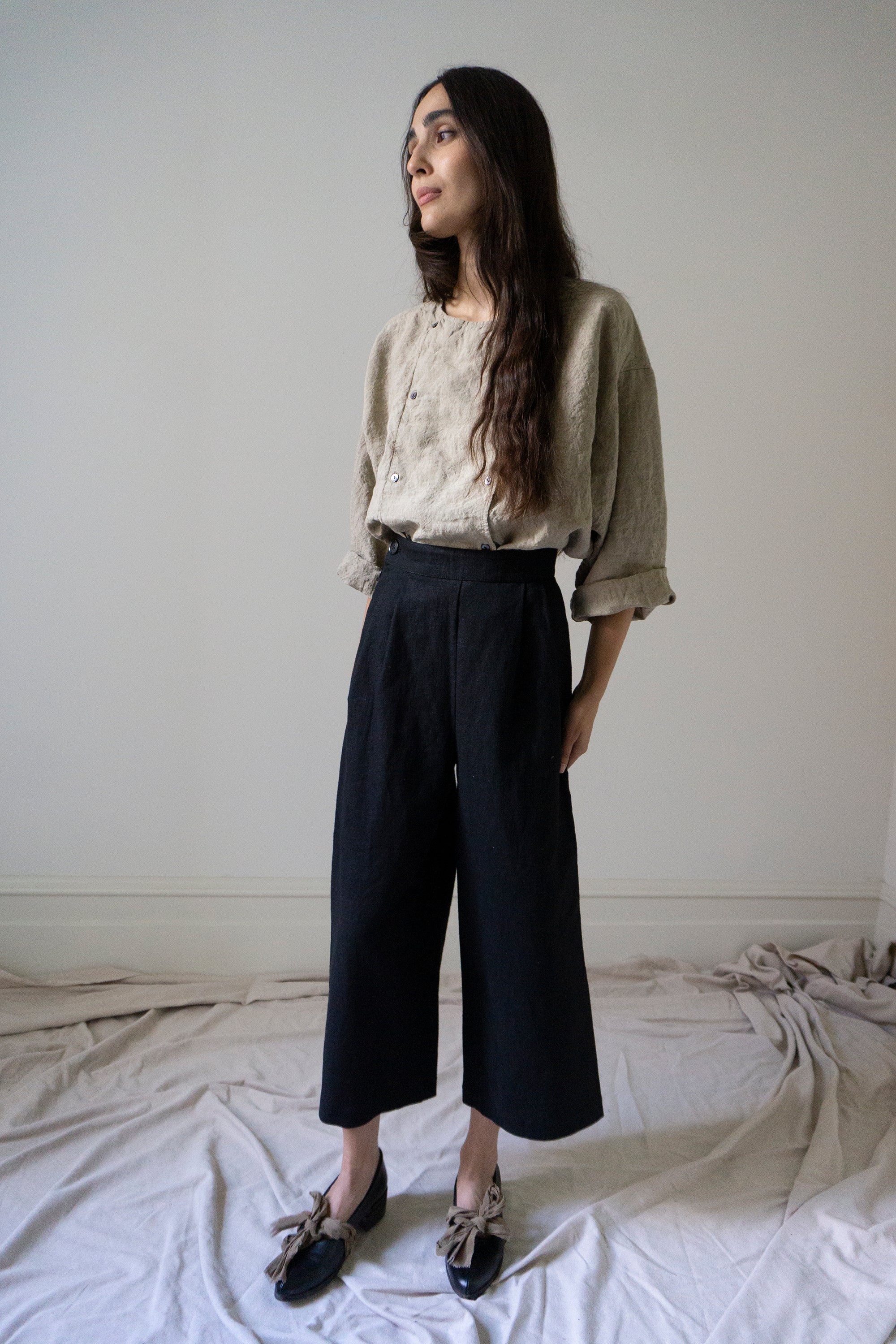 Emil Linen Shirt- Oatstraw