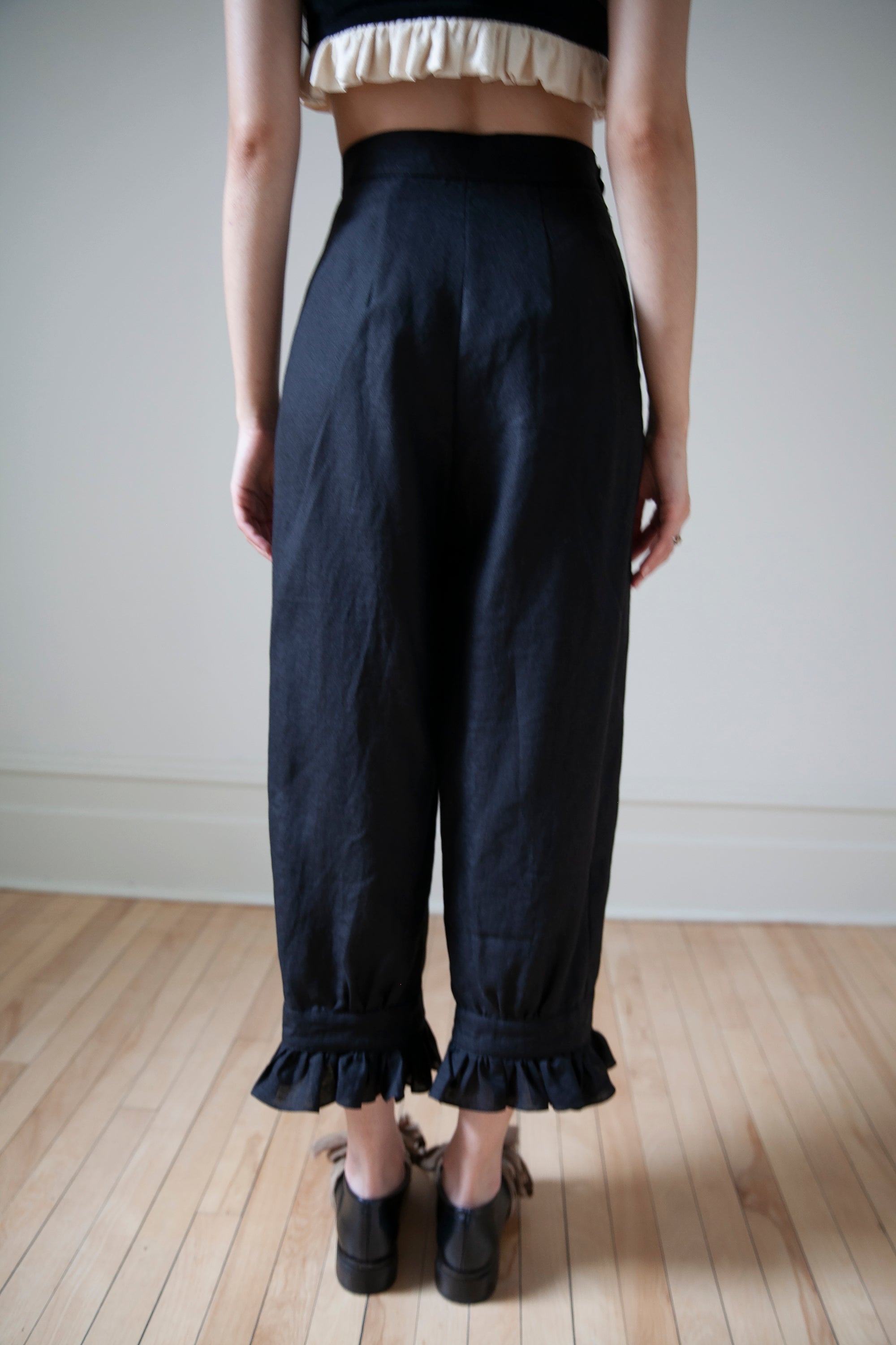 Ceres Linen Bloomers - Black