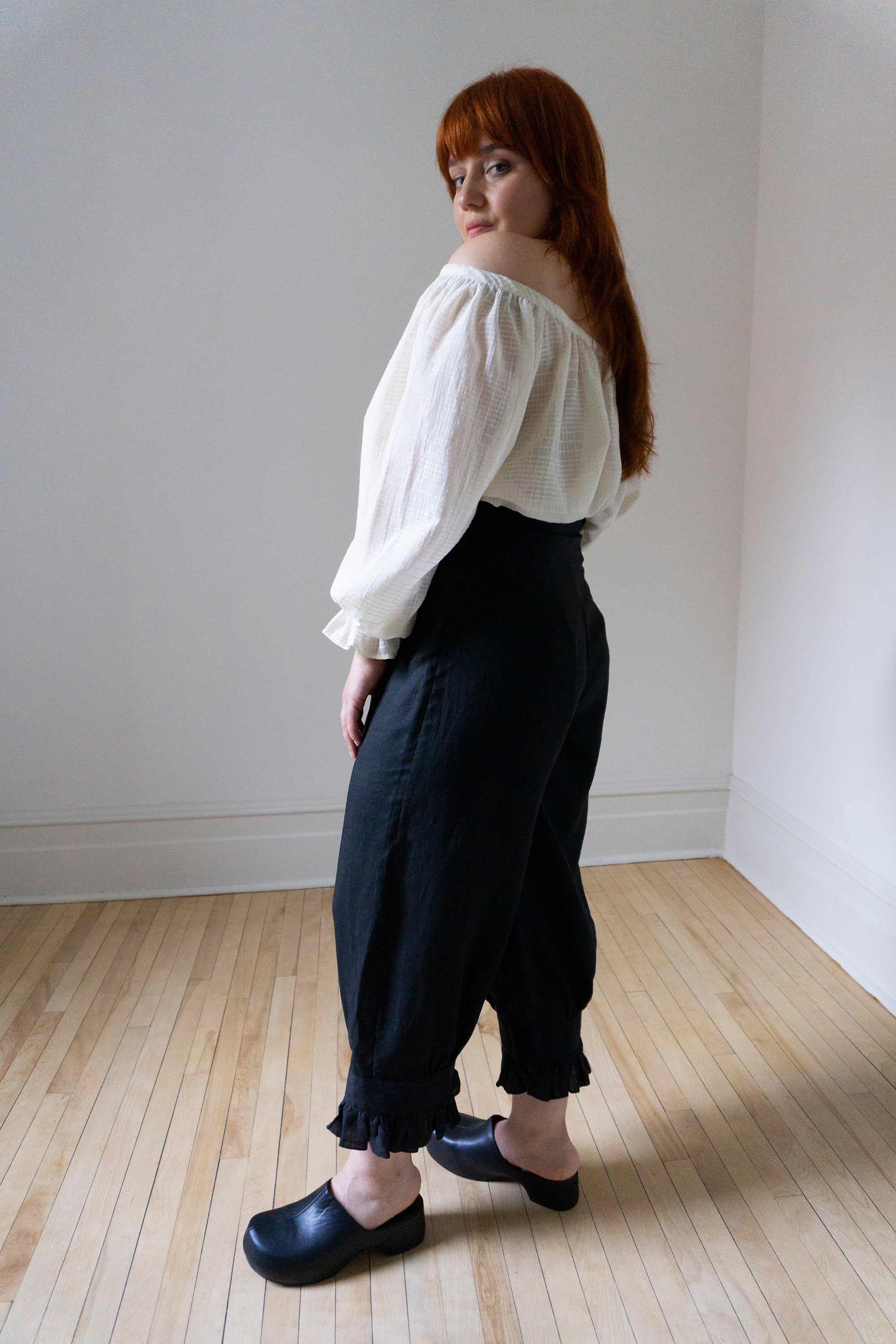 Ceres Linen Bloomers - Black