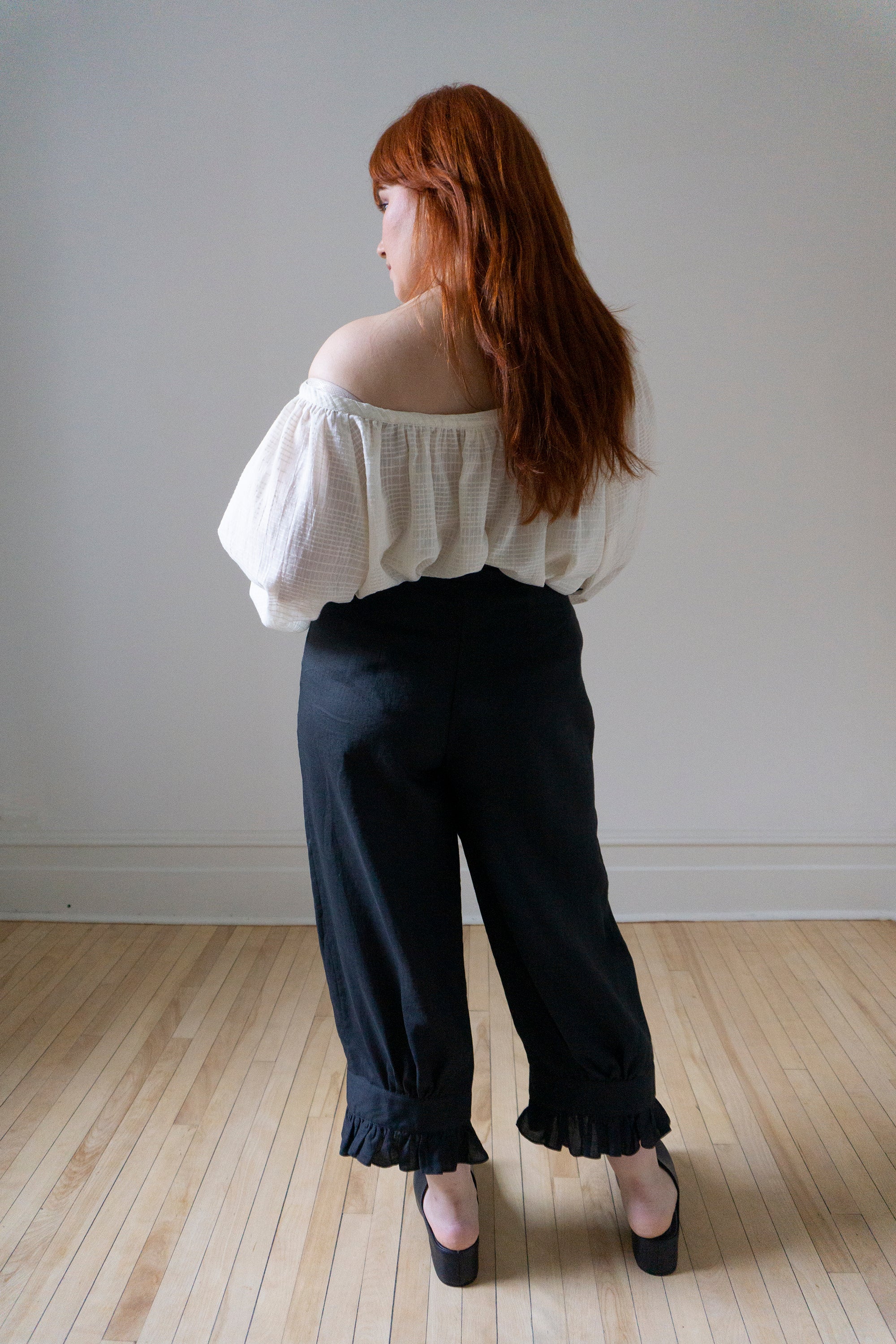 Ceres Linen Bloomers - Black