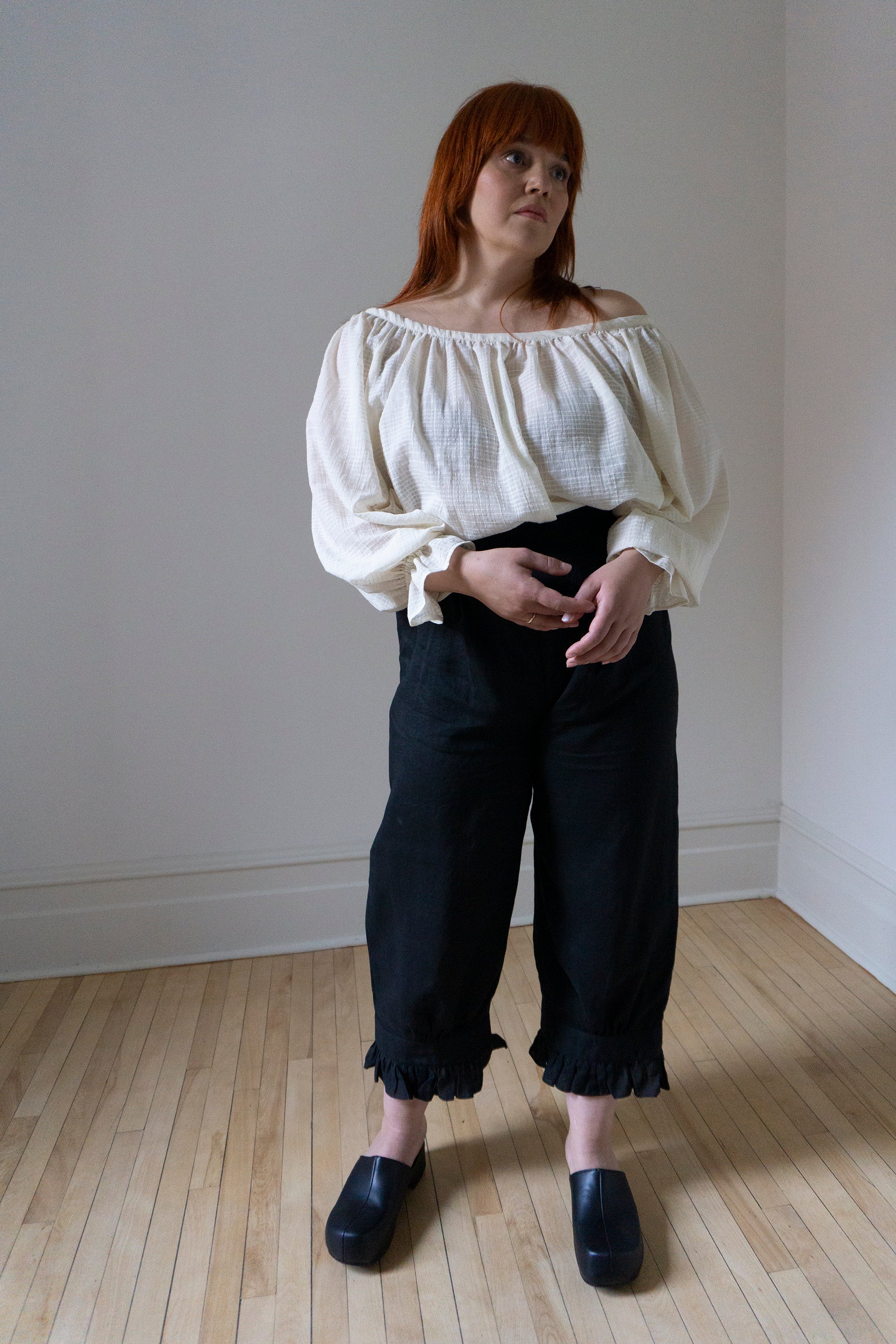 Ceres Linen Bloomers - Black
