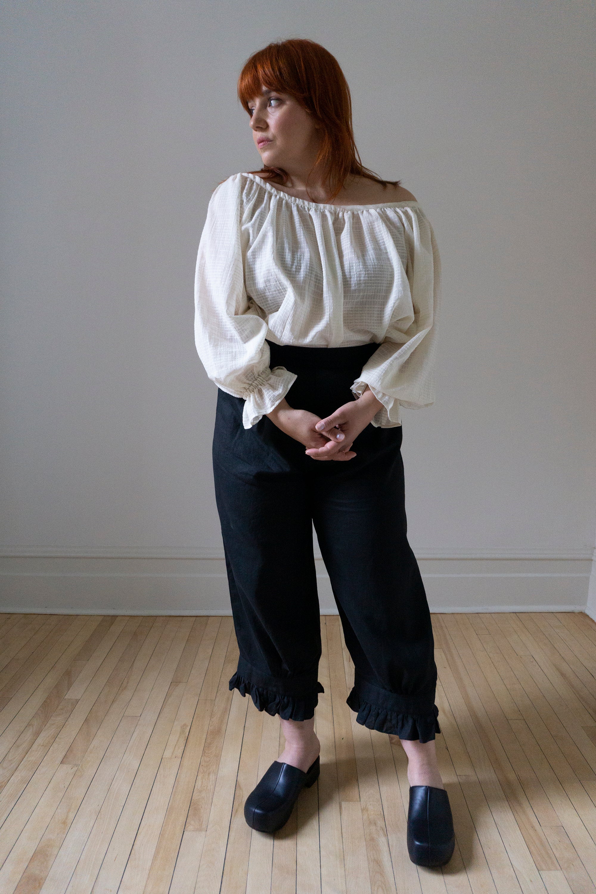 Ceres Linen Bloomers - Black