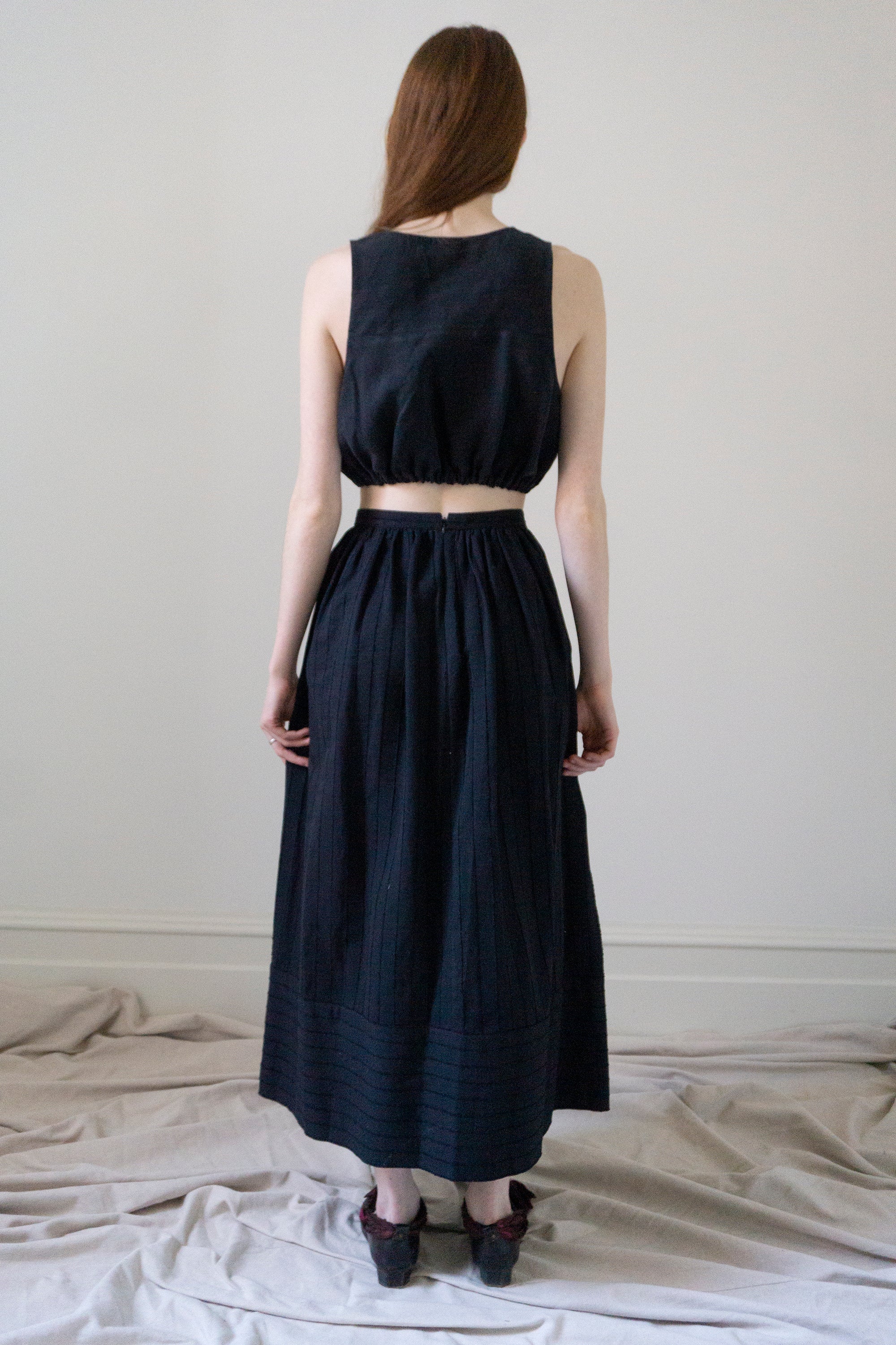 Haut Leonie en lin - Noir