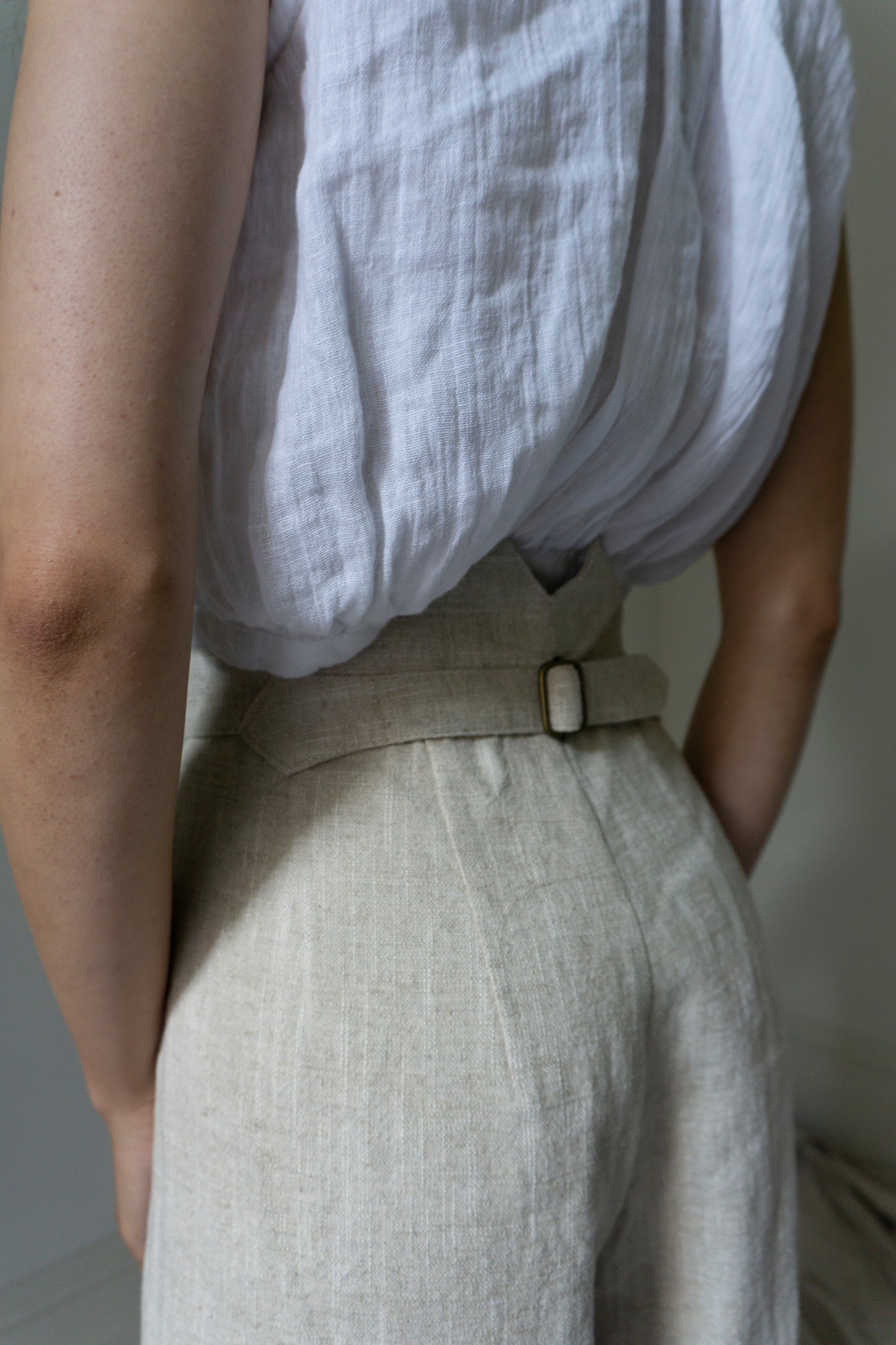Davis Linen Trousers - Ecru