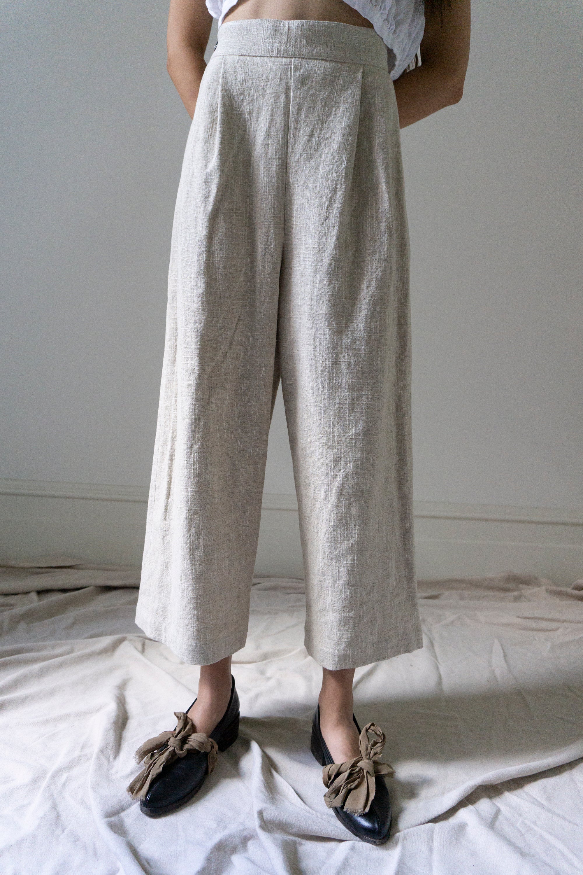 Davis Linen Trousers - Ecru