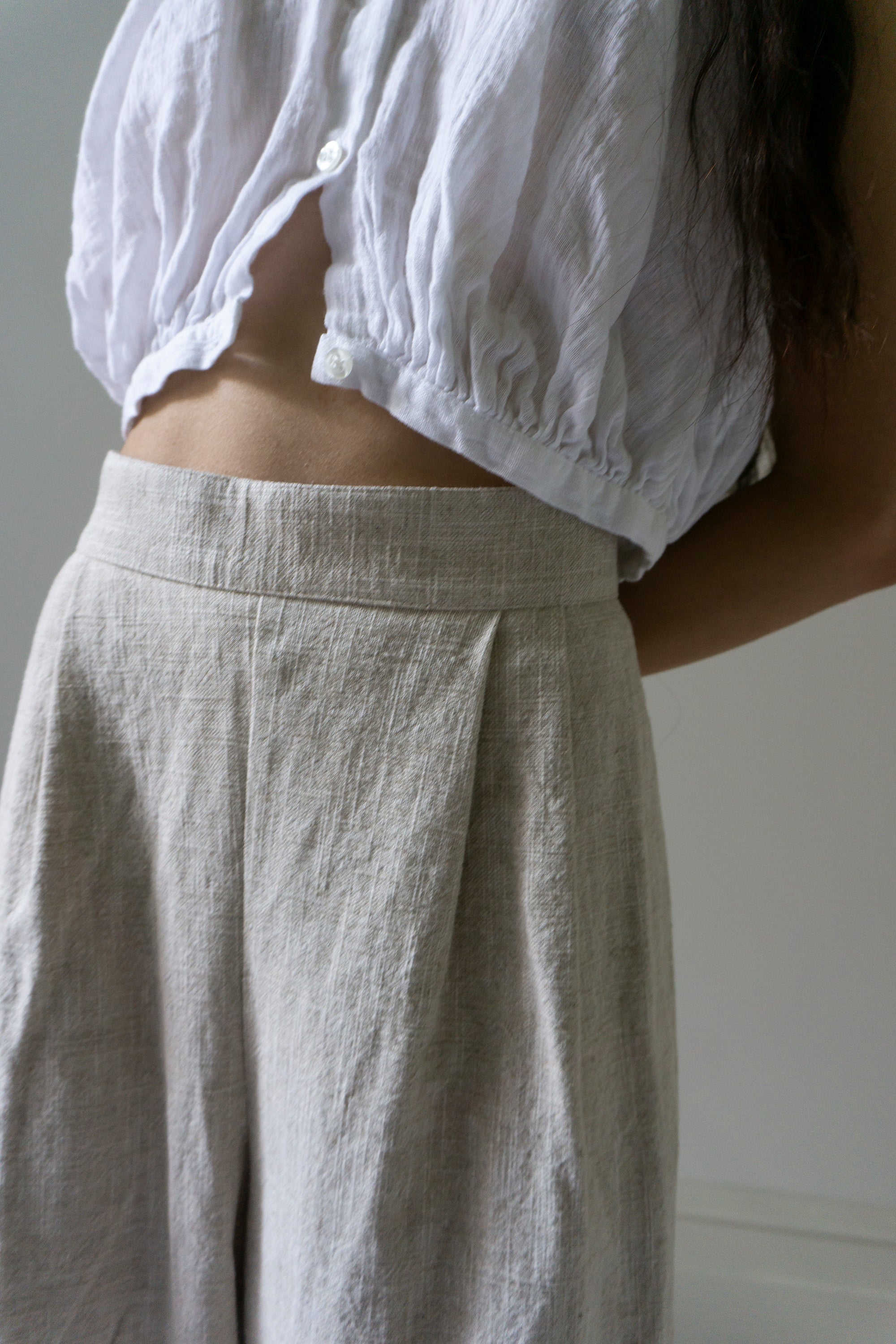 Davis Linen Trousers - Ecru