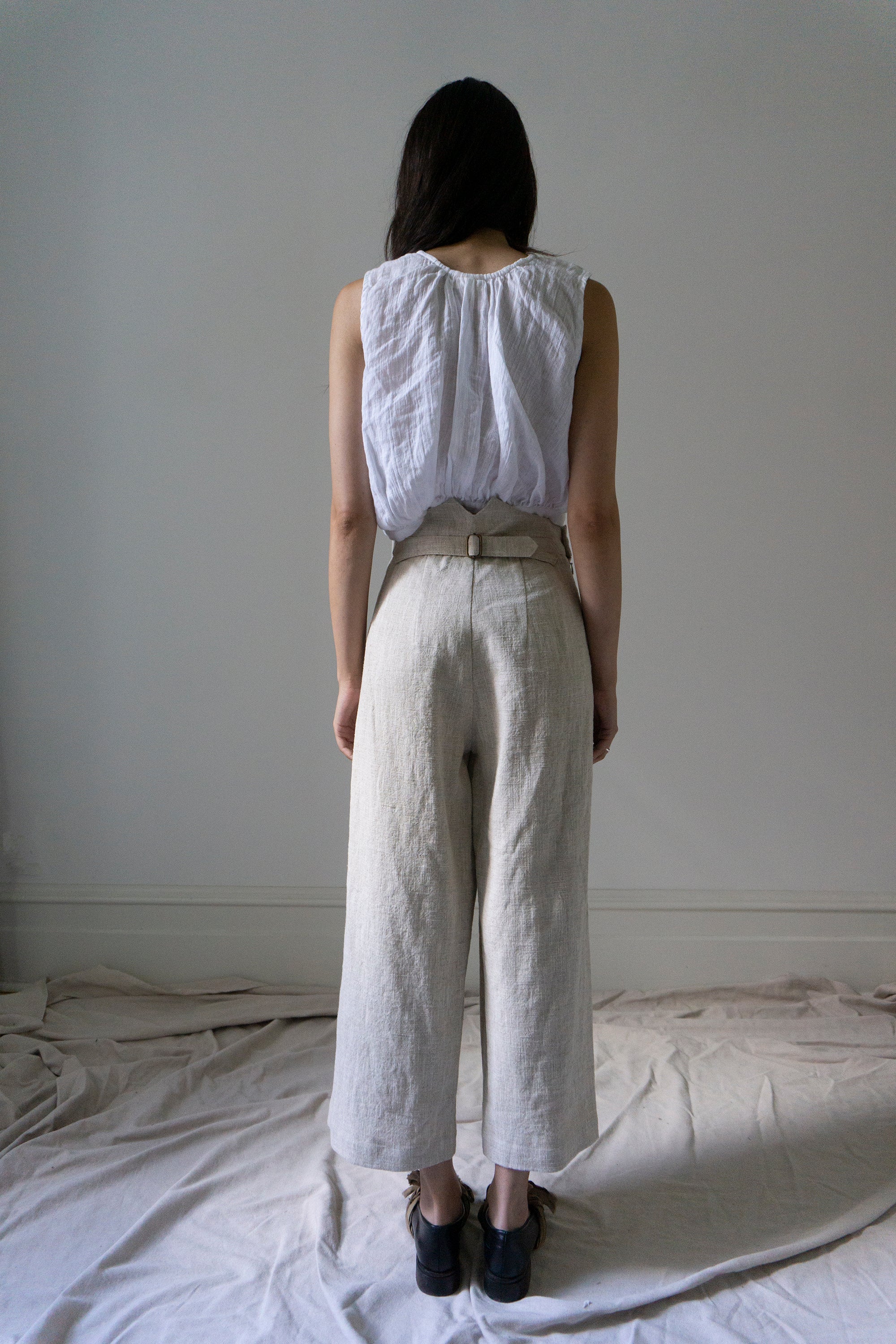 Davis Linen Trousers - Ecru