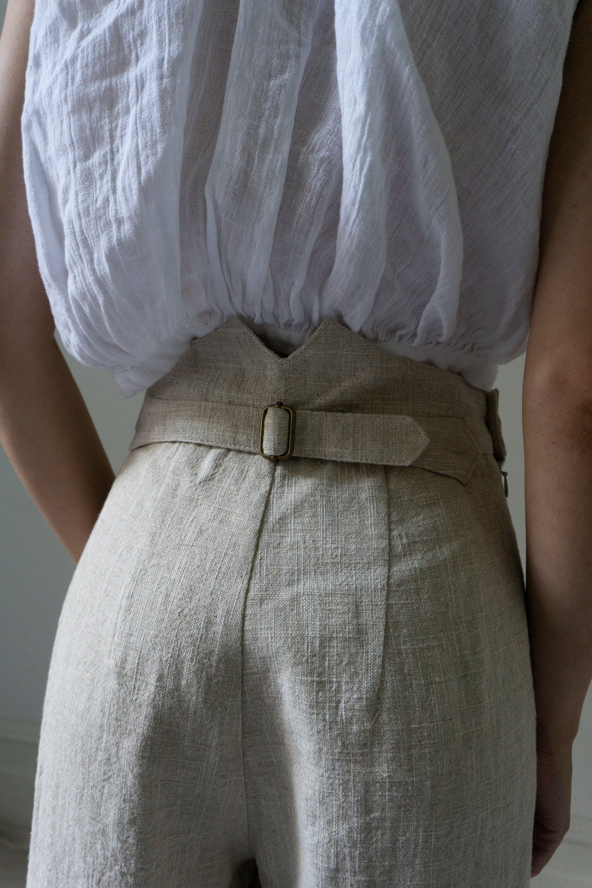 Davis Linen Trousers - Ecru