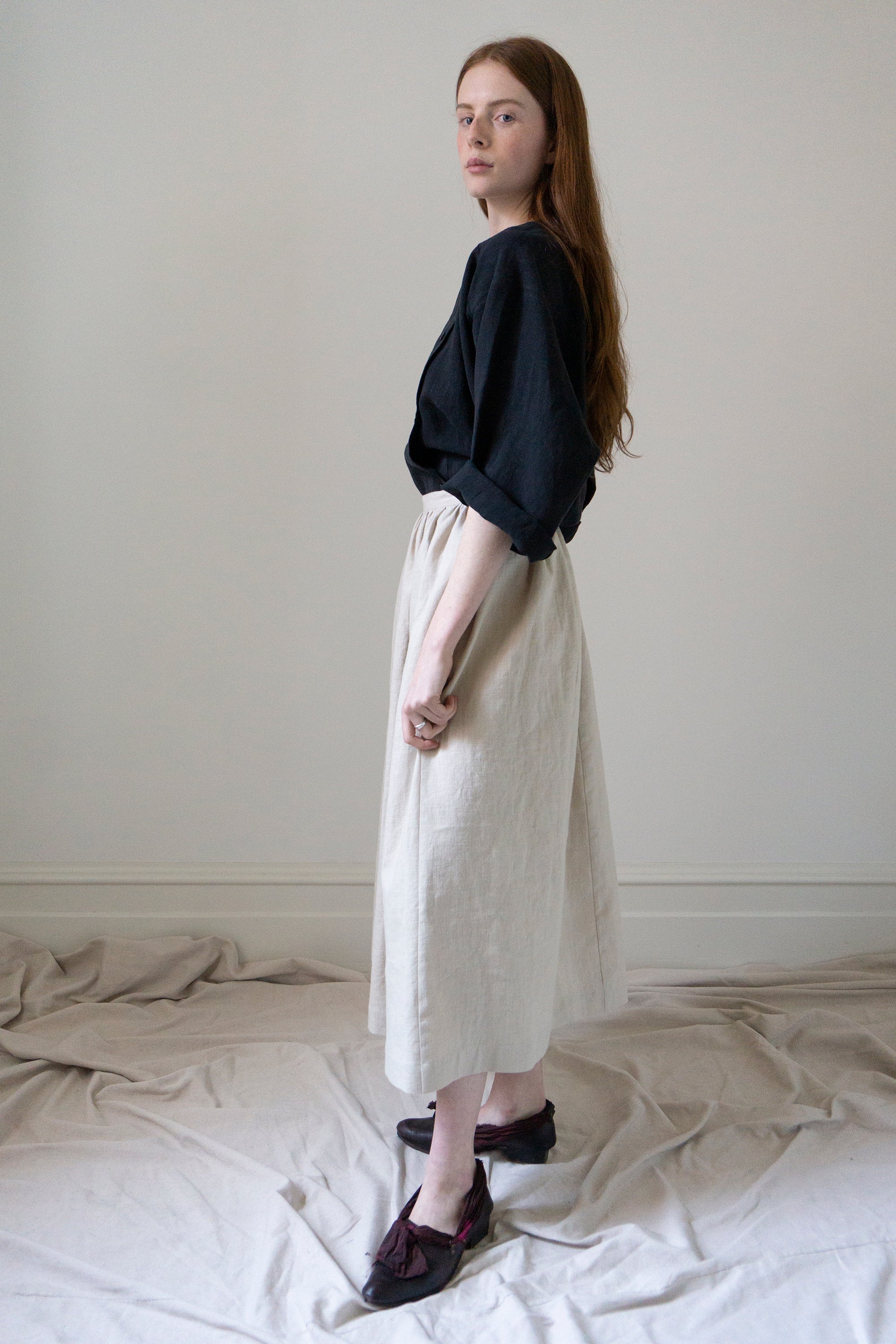 Chemise en lin Emil - Noir