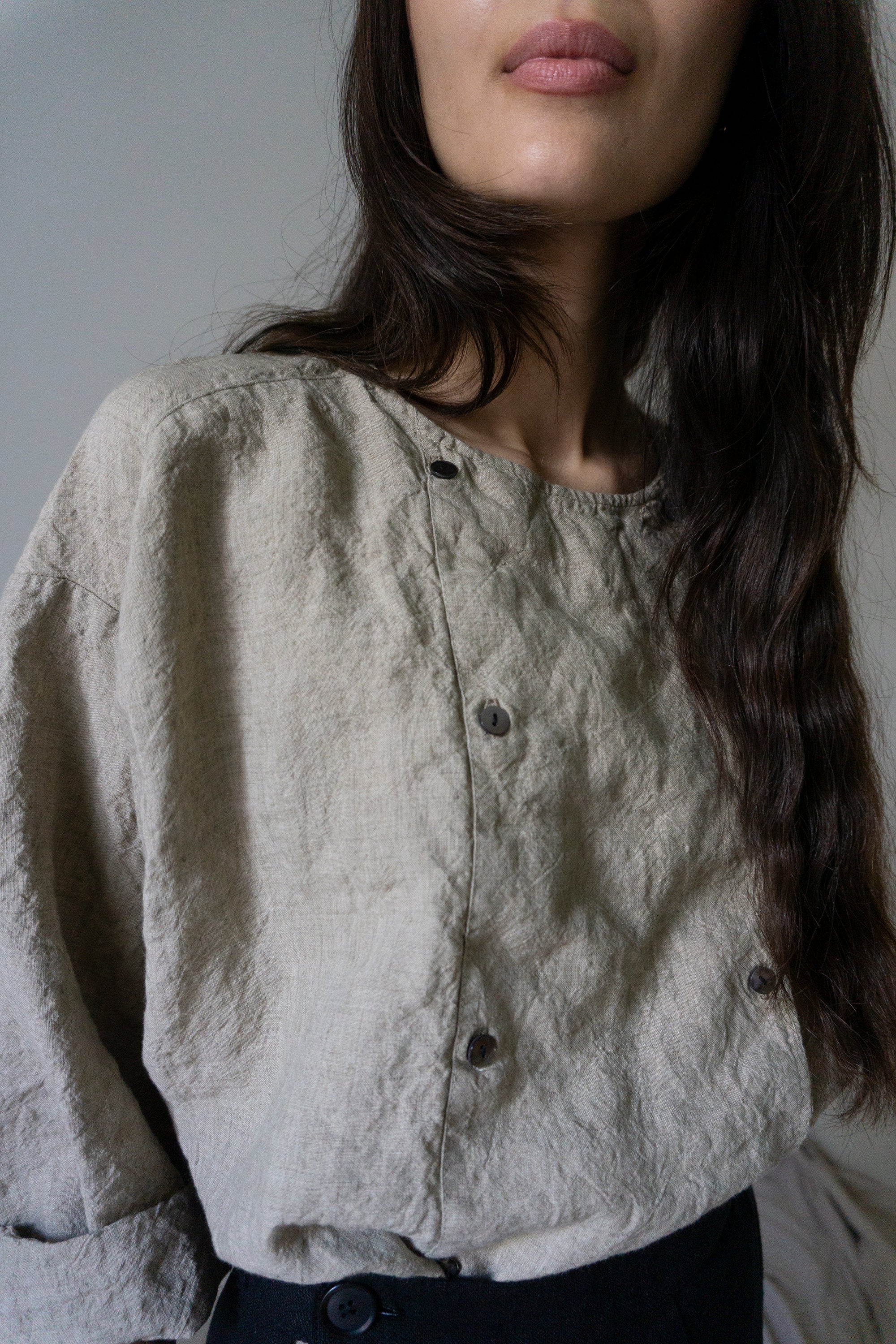 Emil Linen Shirt- Oatstraw