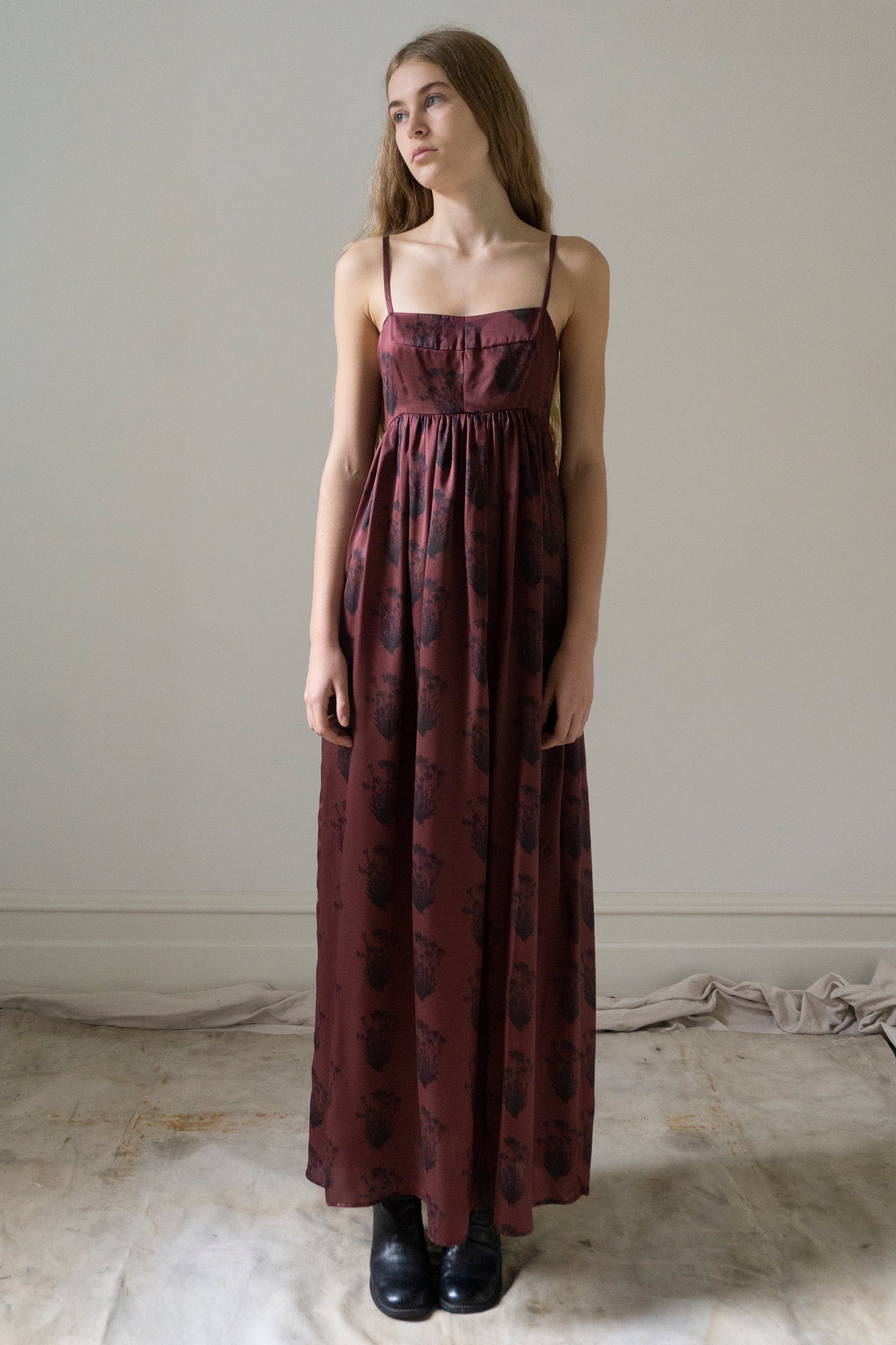 Proserpina Dress - Printed Silk Charmeuse