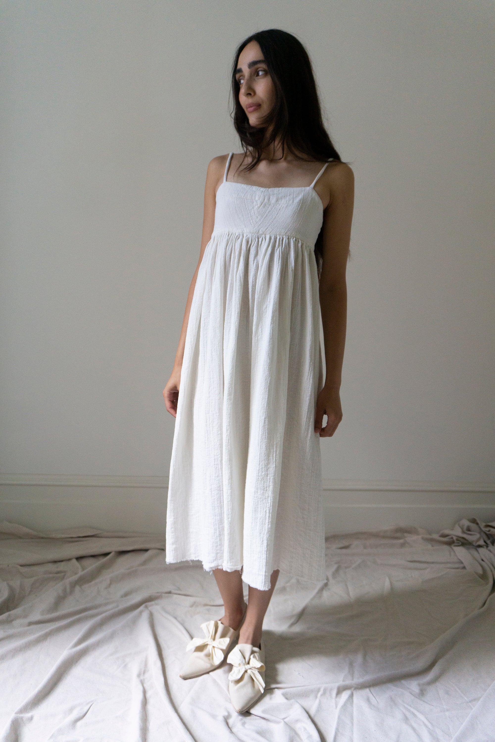 Robe en lin Esme - Blanc