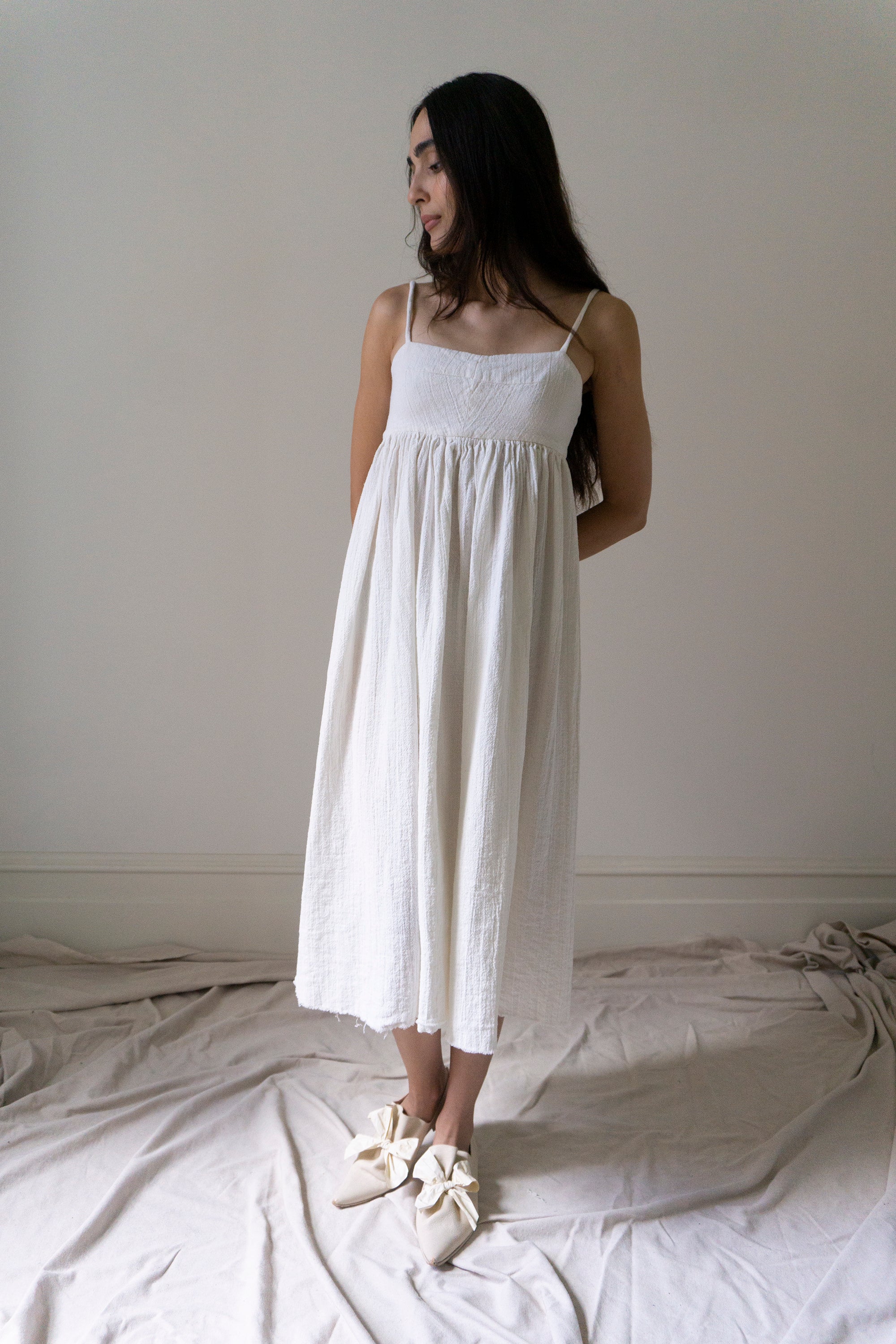 Robe en lin Esme - Blanc