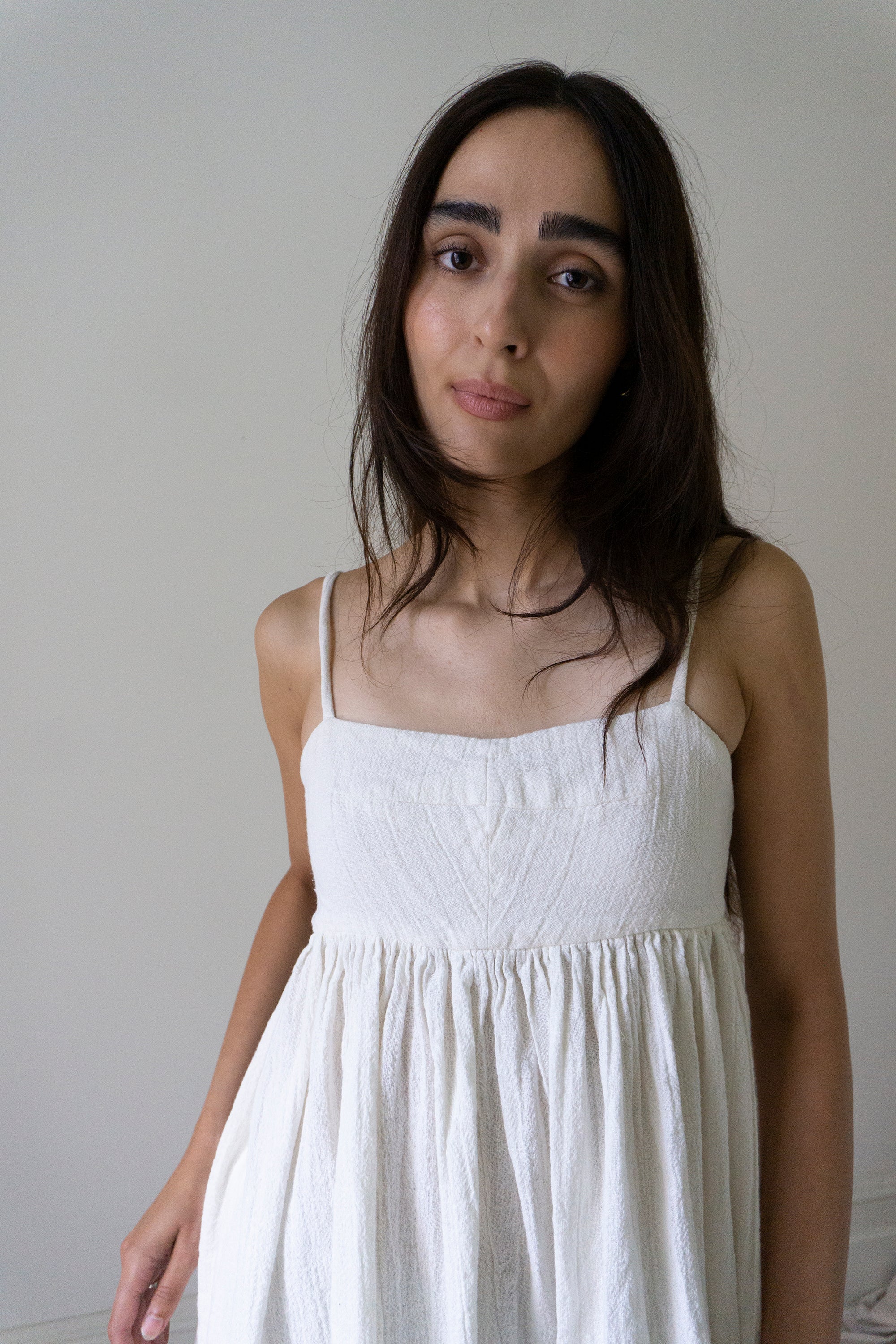 Robe en lin Esme - Blanc