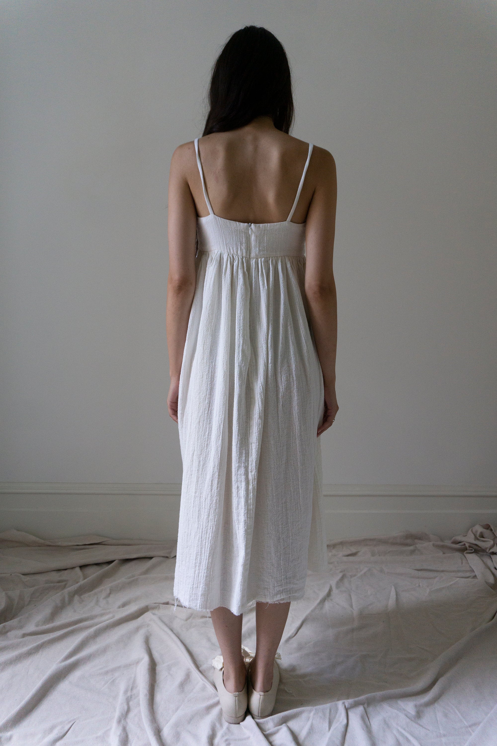 Robe en lin Esme - Blanc