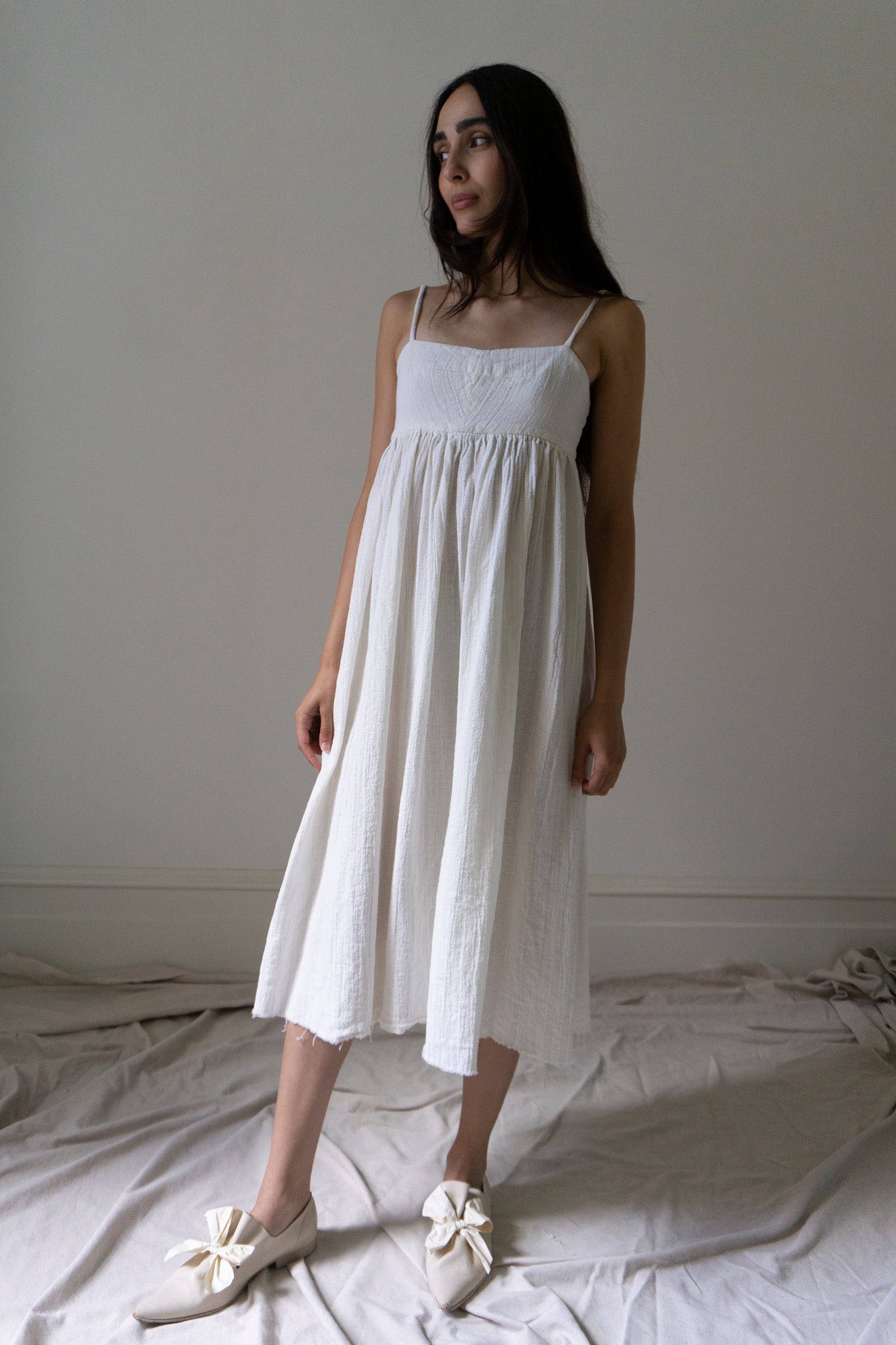 Robe en lin Esme - Blanc