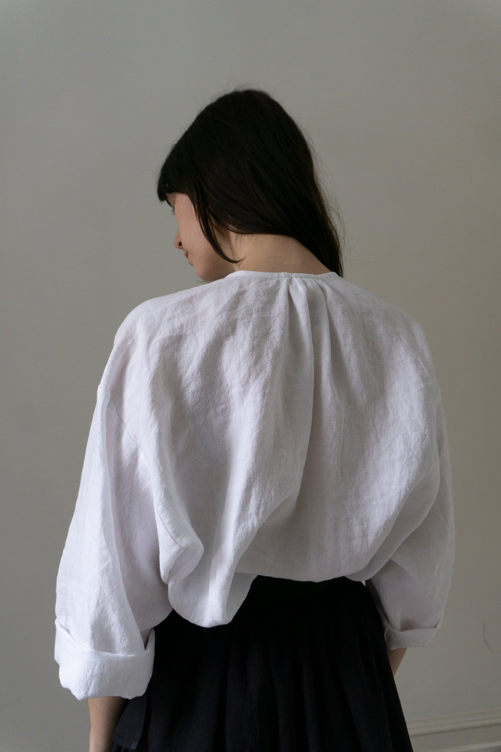 Chemise en lin Emil - Blanc