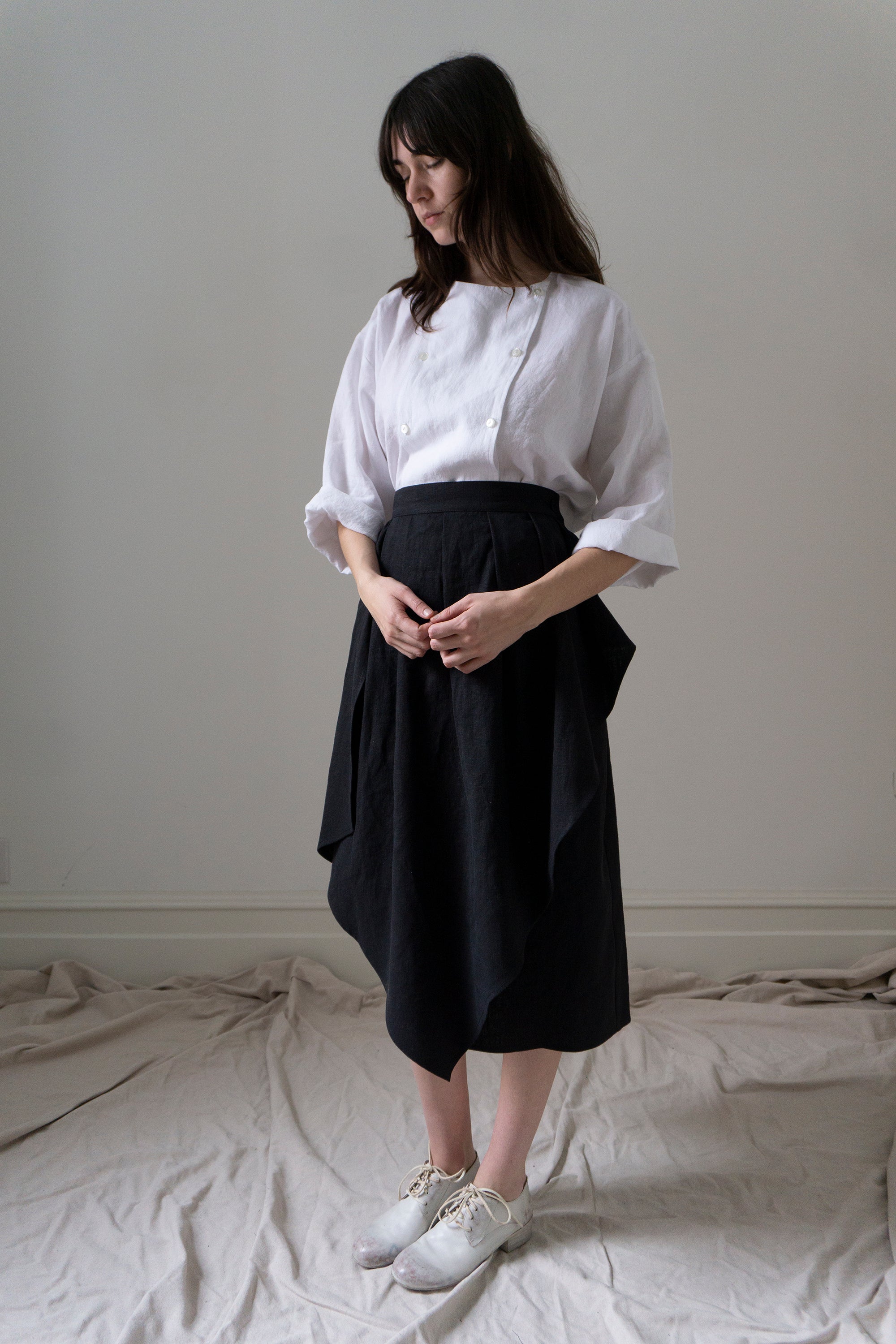 Chemise en lin Emil - Blanc
