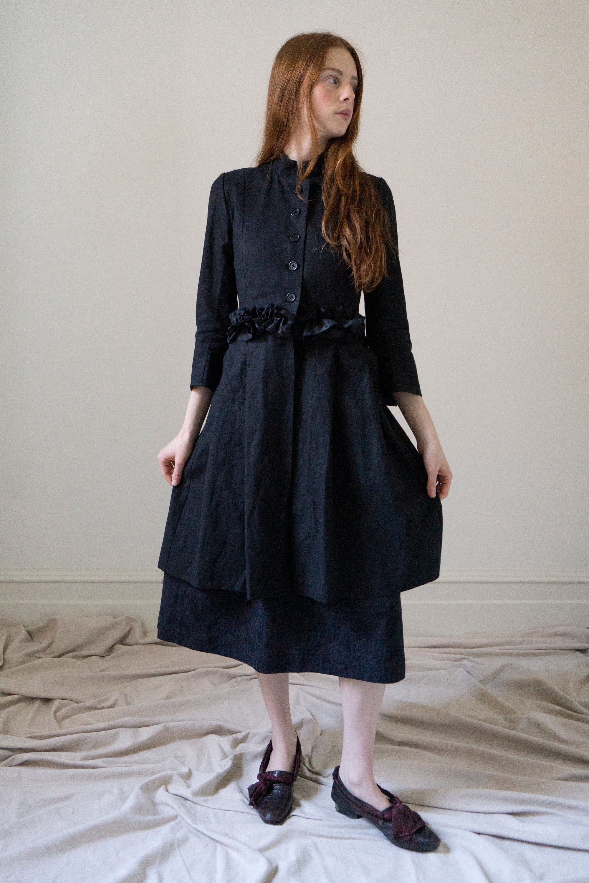 Veste en lin Ginevra - Noir