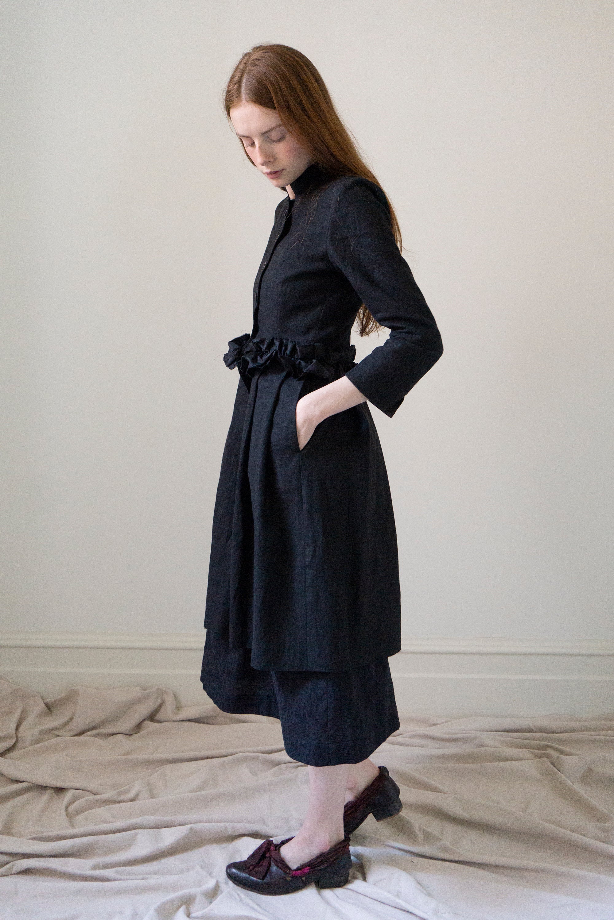 Veste en lin Ginevra - Noir