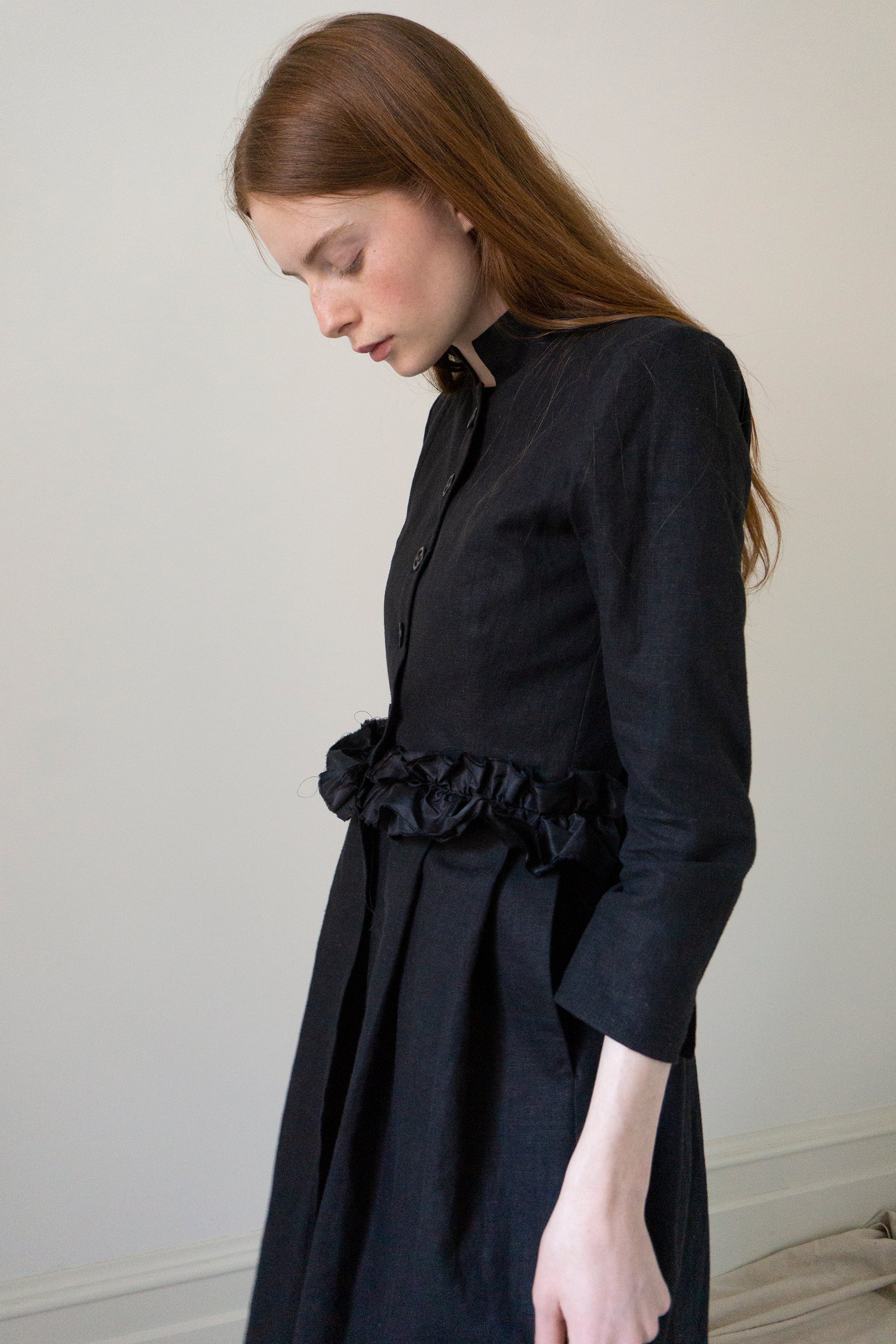Veste en lin Ginevra - Noir