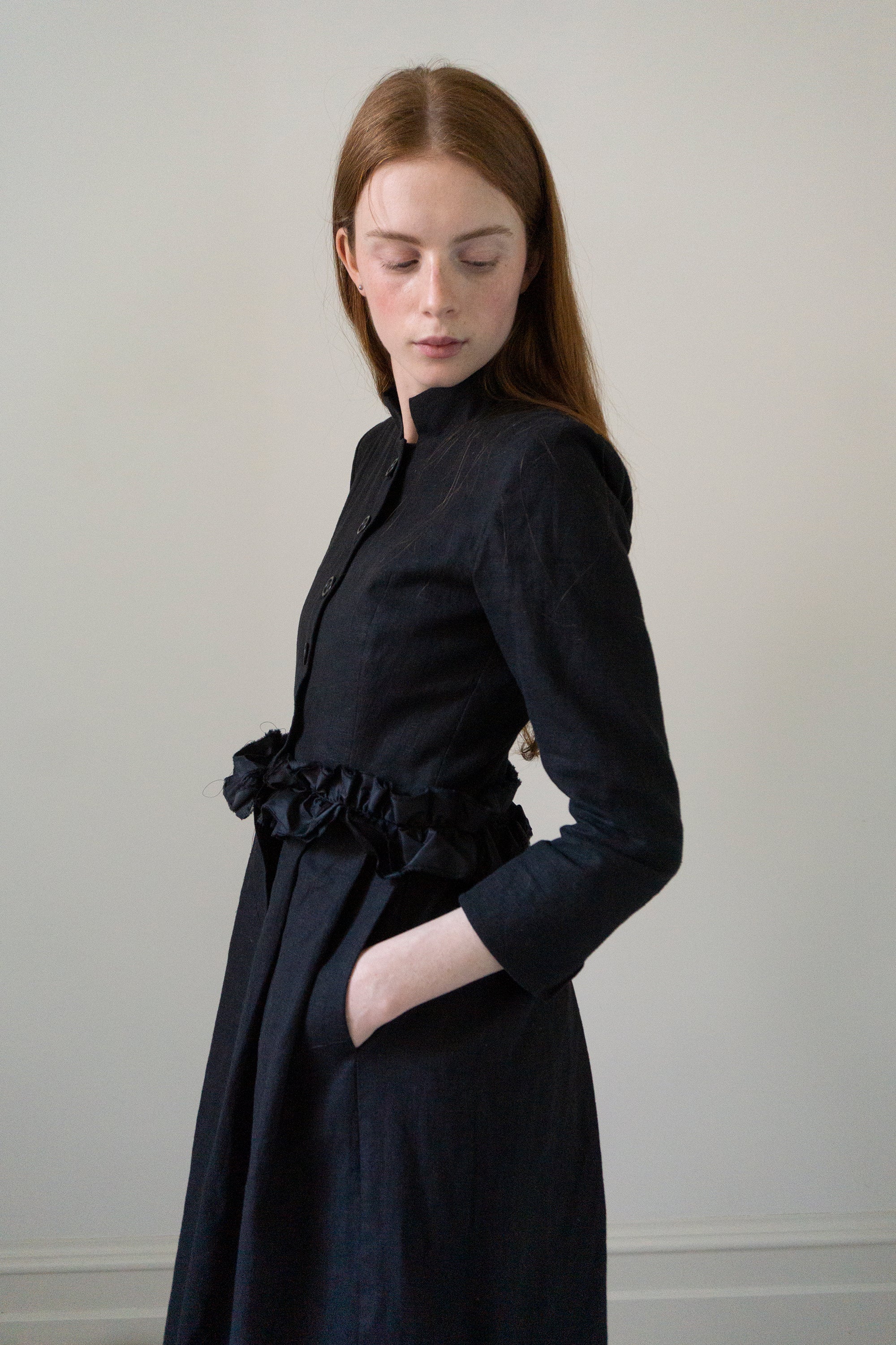Veste en lin Ginevra - Noir