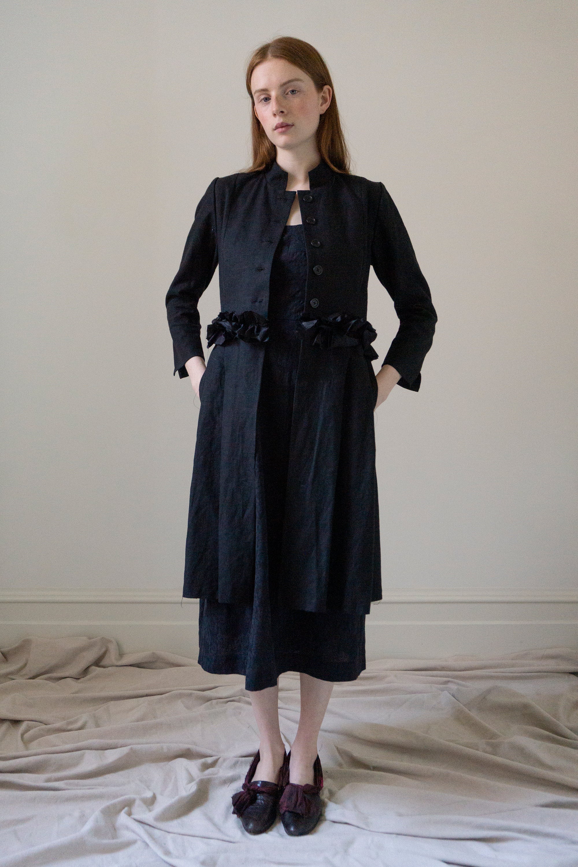 Veste en lin Ginevra - Noir