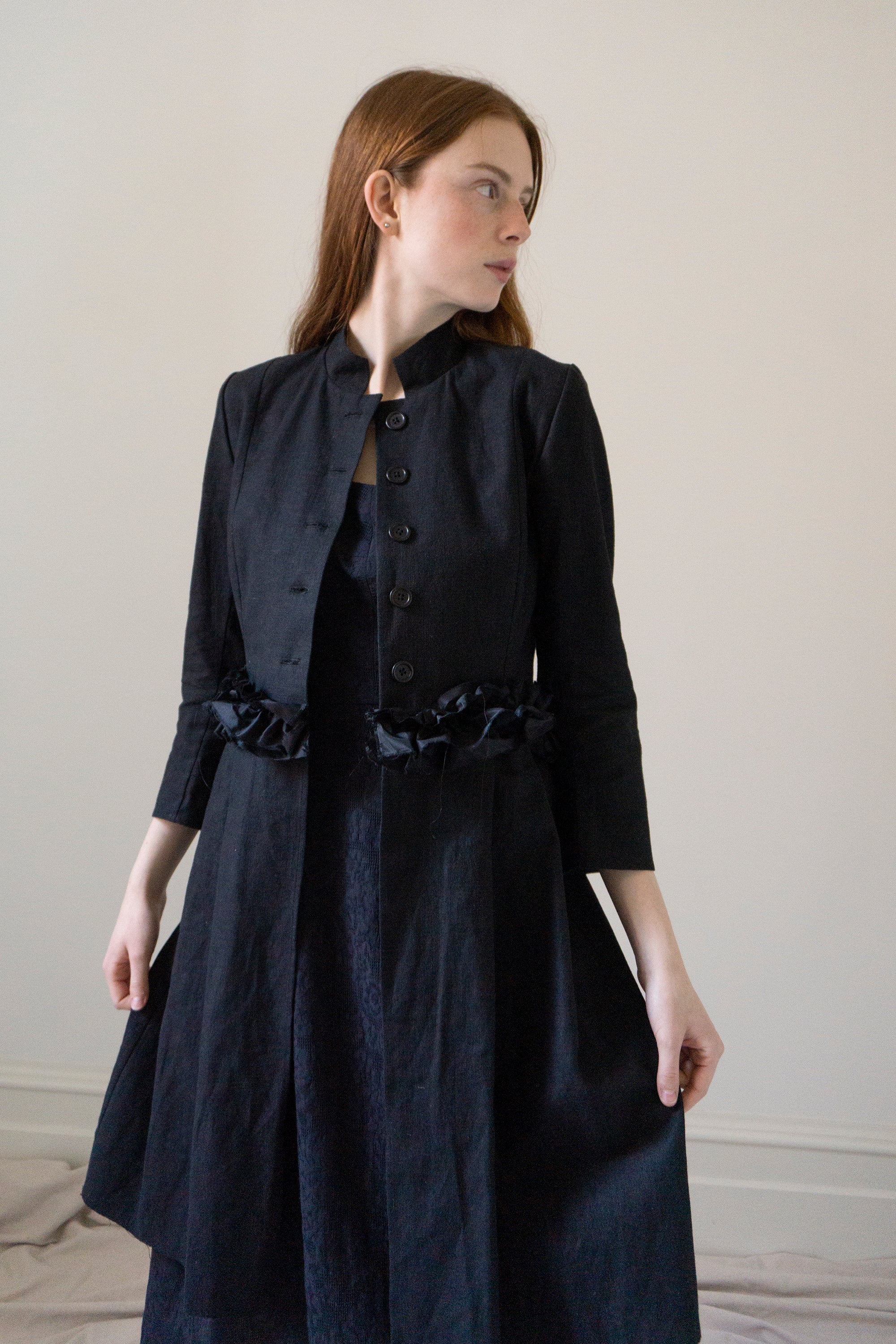 Veste en lin Ginevra - Noir