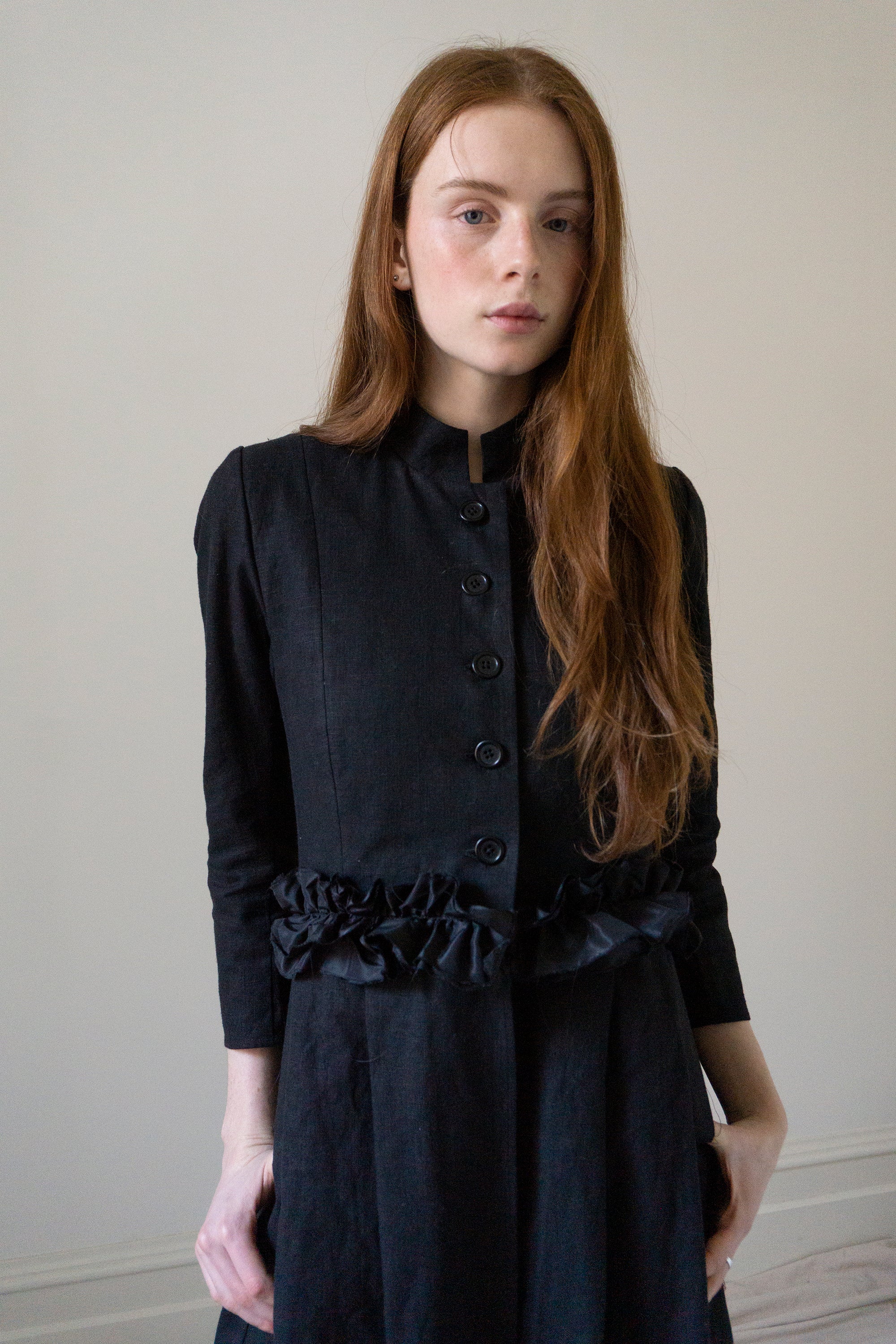 Veste en lin Ginevra - Noir
