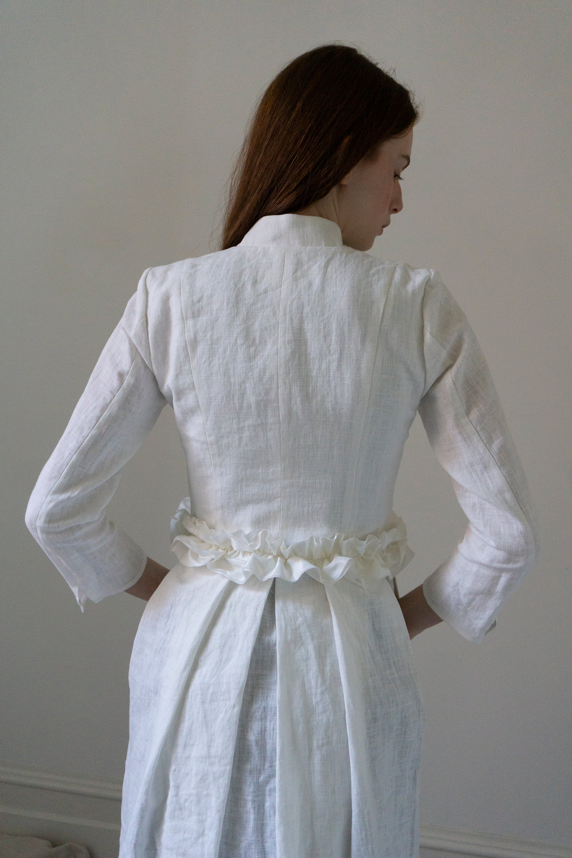 Veste en lin Ginevra - Blanc