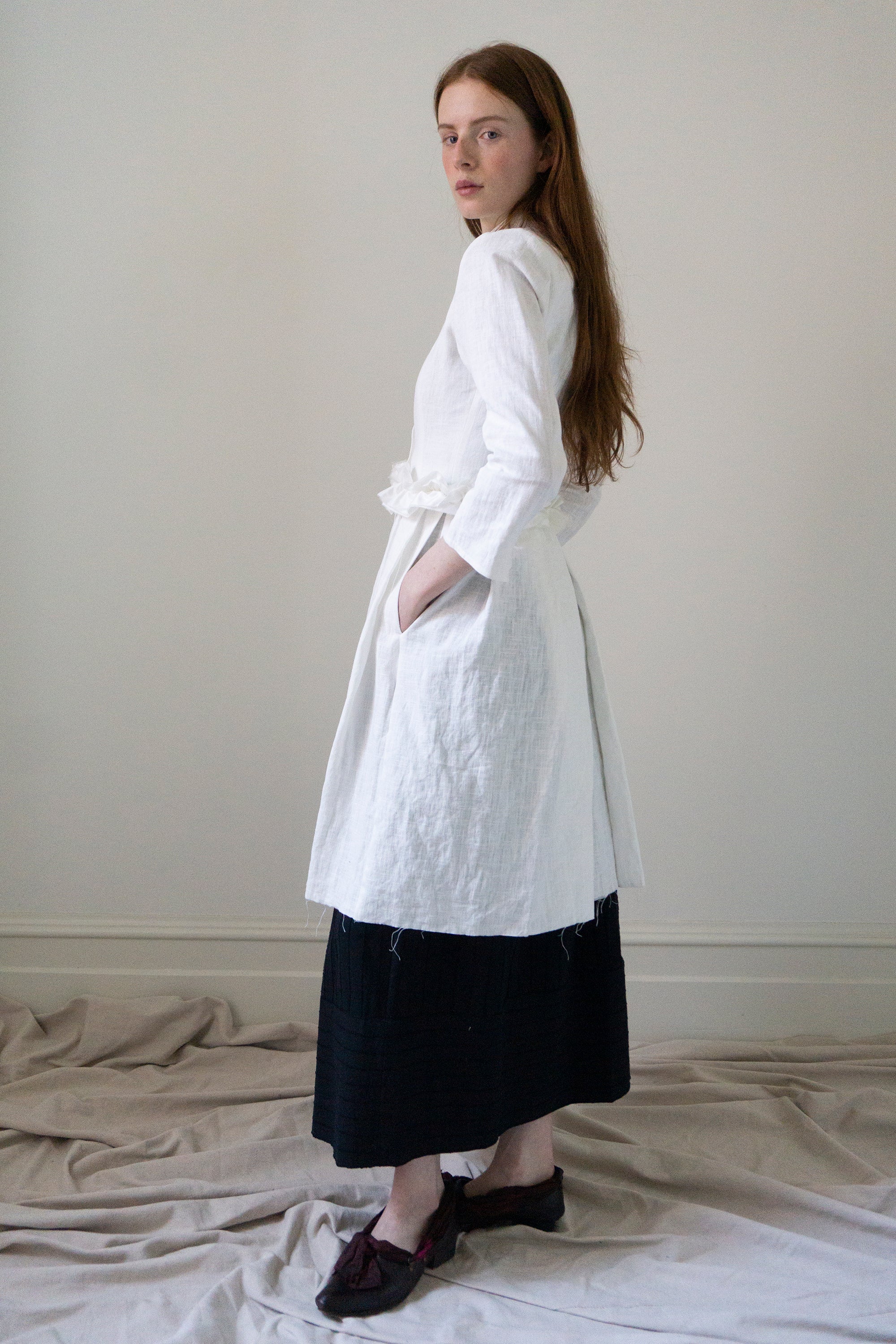 Veste en lin Ginevra - Blanc