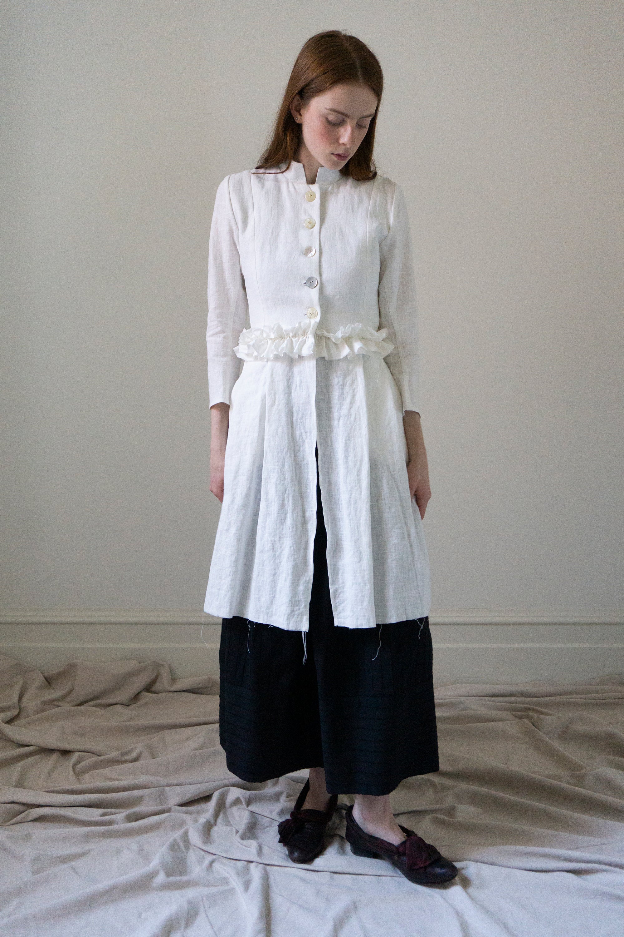 Veste en lin Ginevra - Blanc