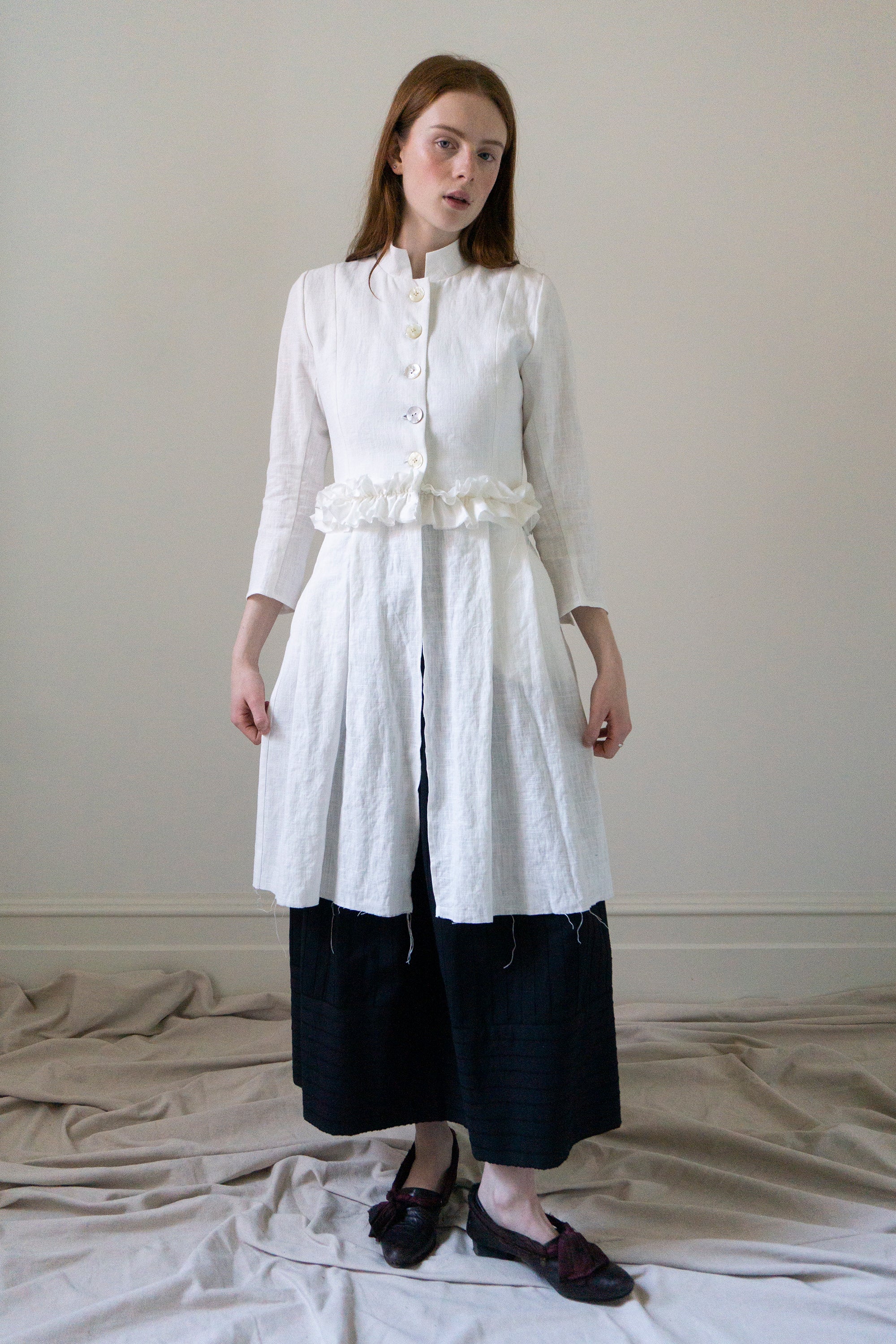 Veste en lin Ginevra - Blanc