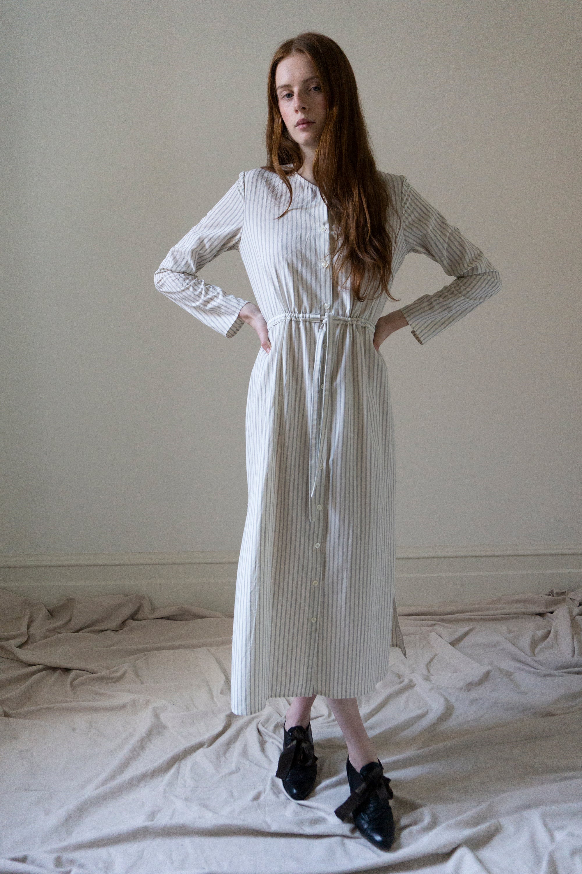 Robe Inez - Coton rayé