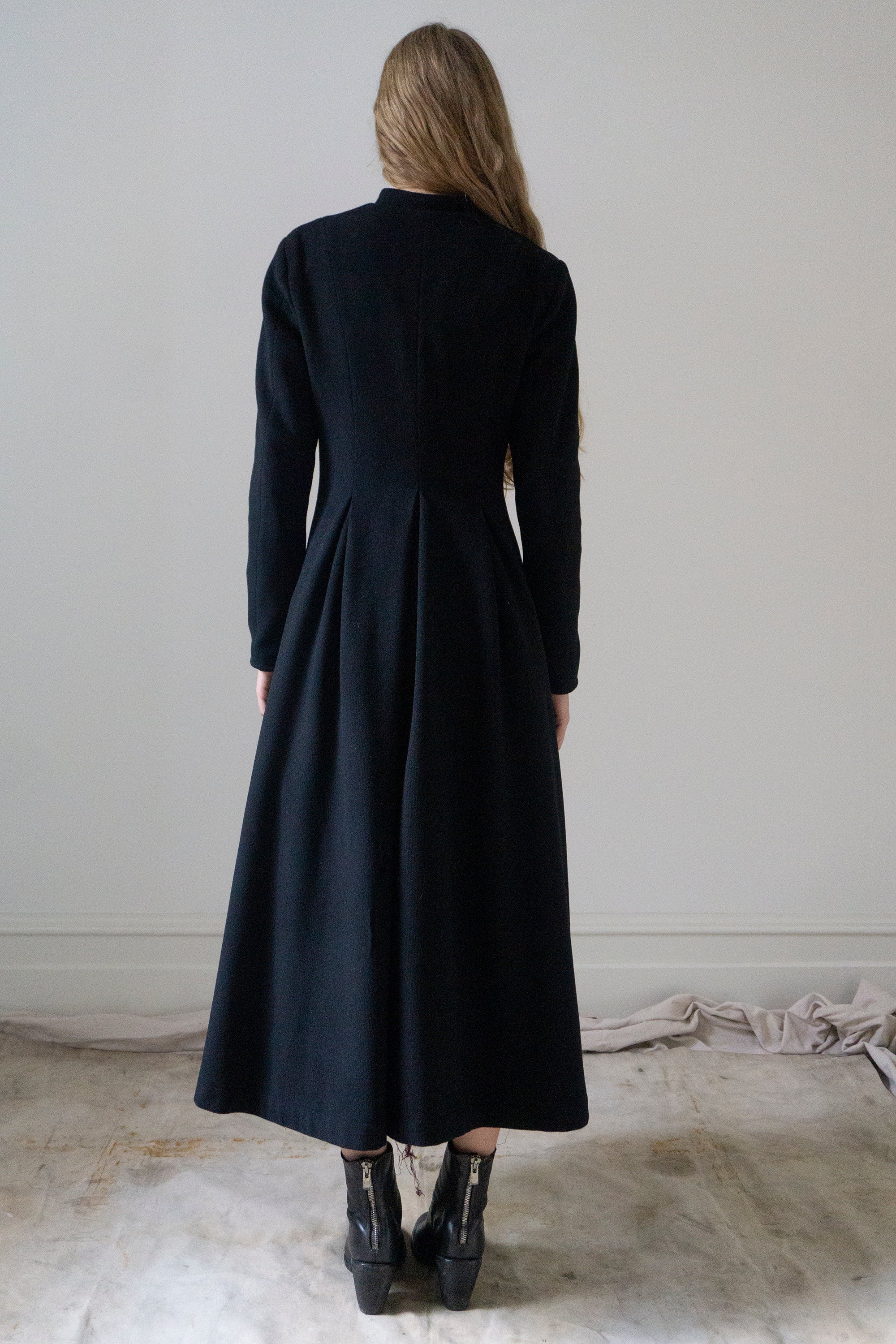 Manteau en laine Linnea - Noir