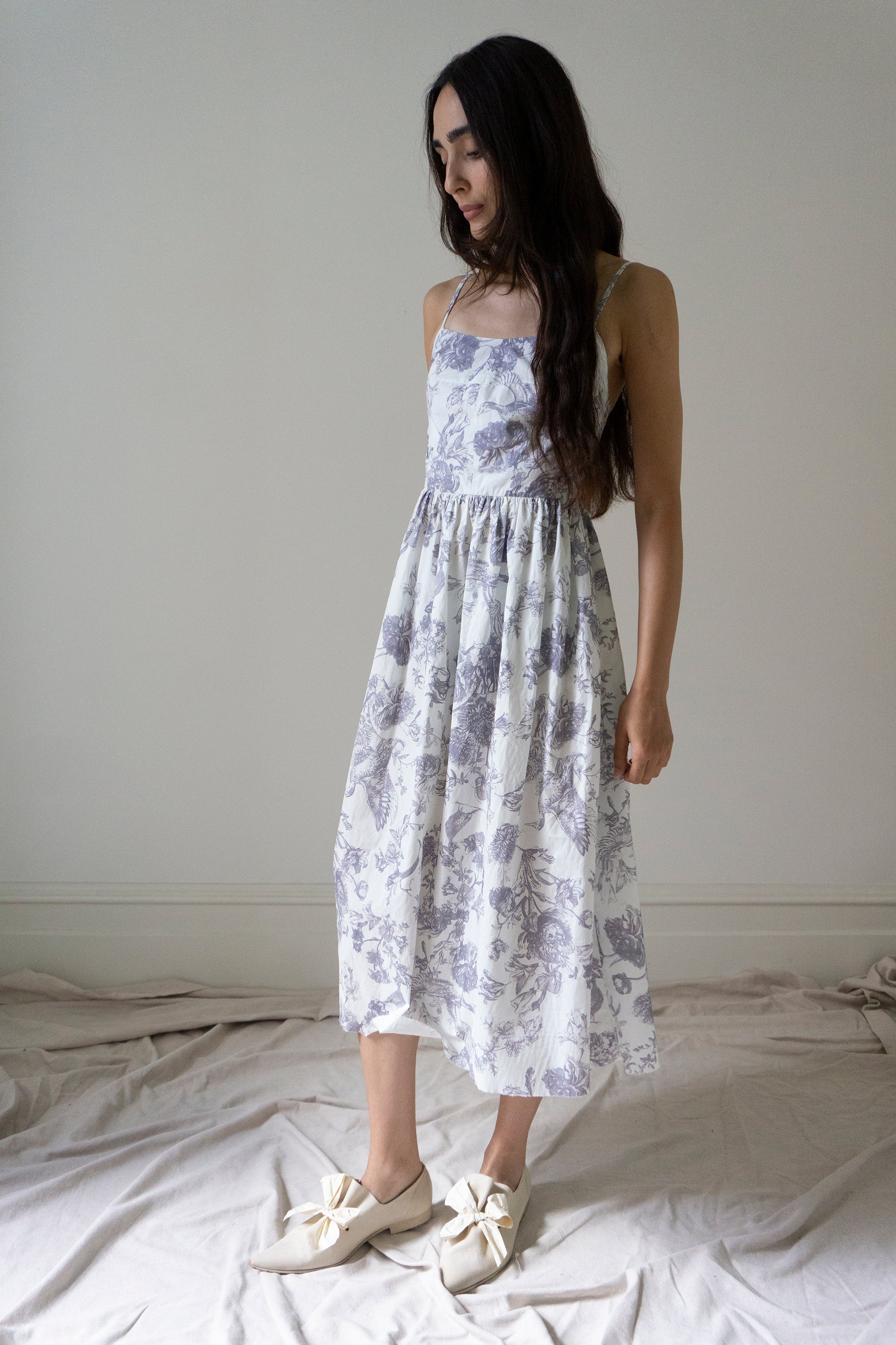 Mathilde Linen Dress - Printed Cotton