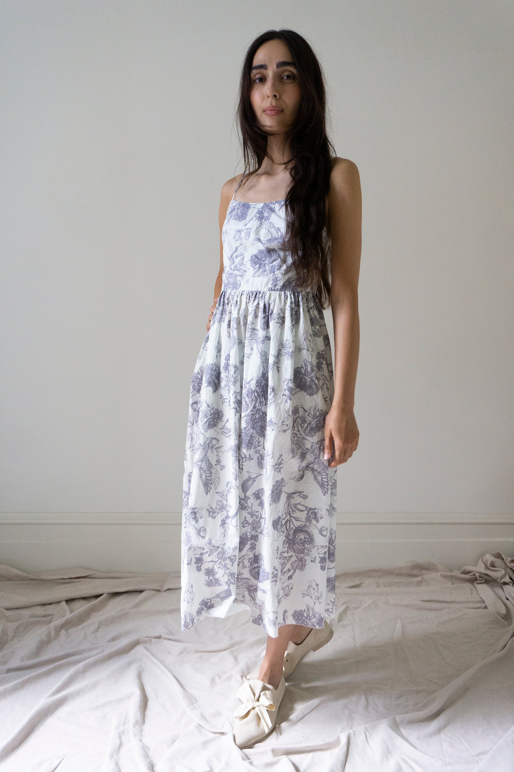 Mathilde Linen Dress - Printed Cotton
