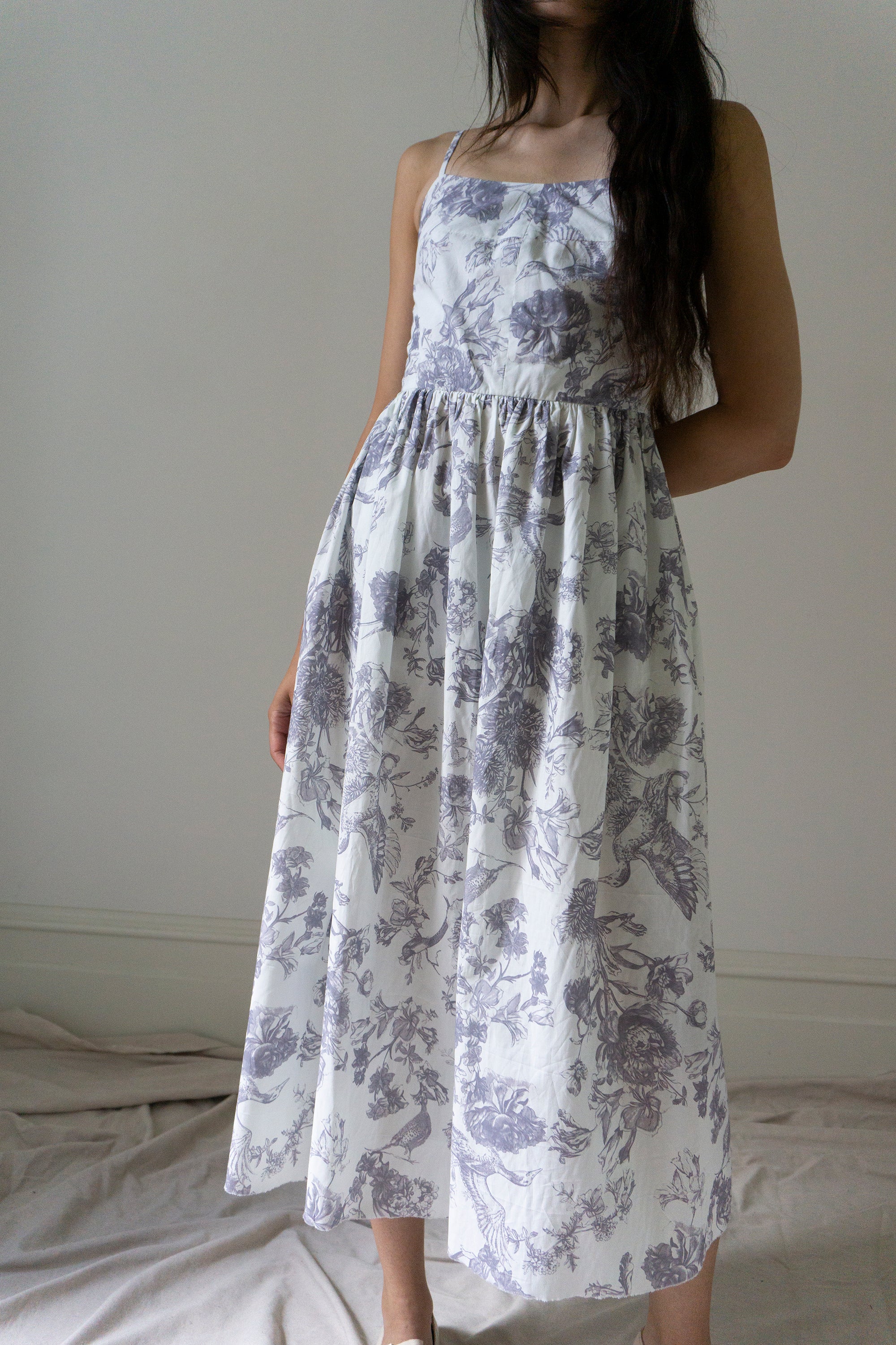 Mathilde Linen Dress - Printed Cotton