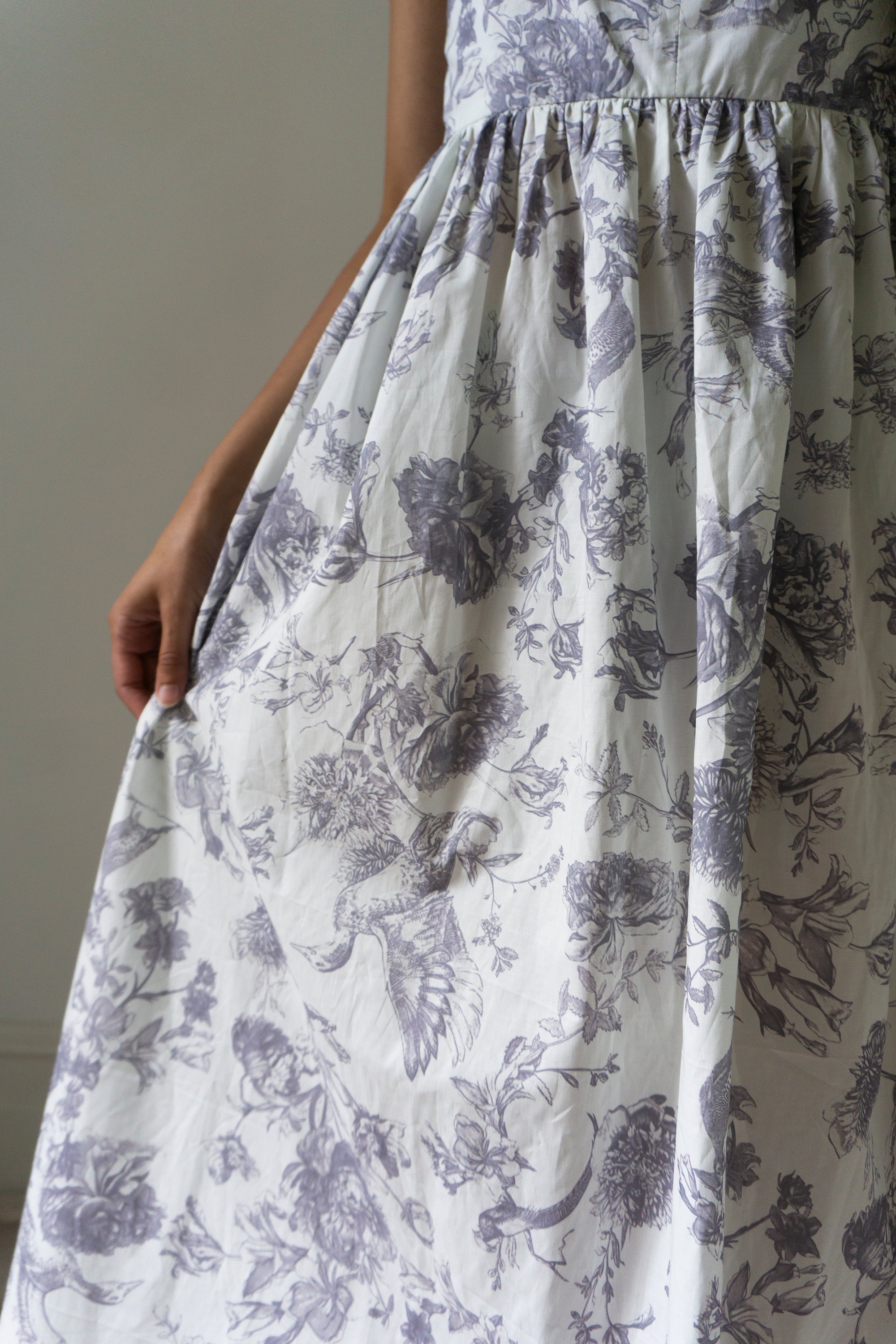 Mathilde Linen Dress - Printed Cotton