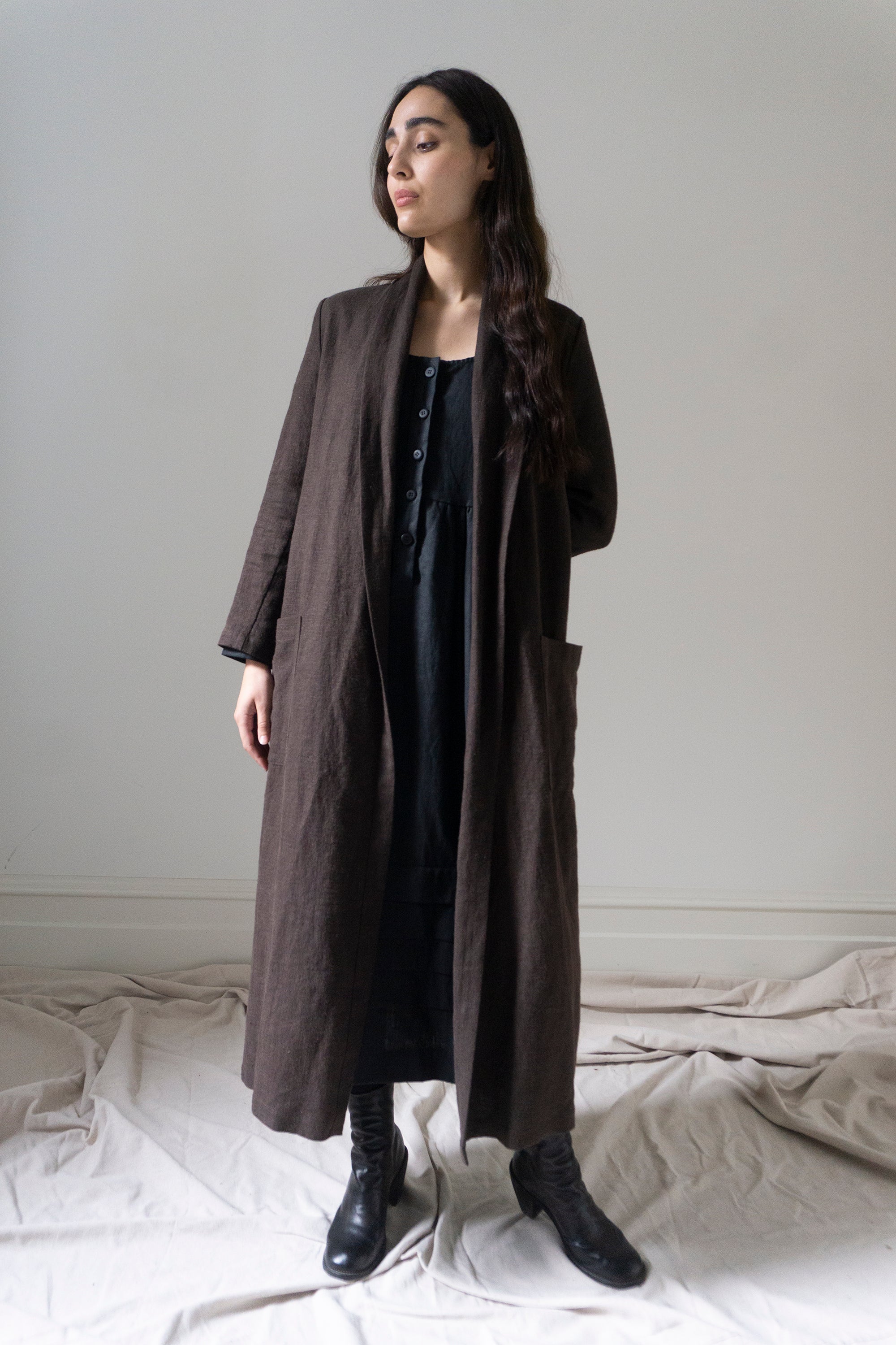 Wren Linen Jacket - Clove