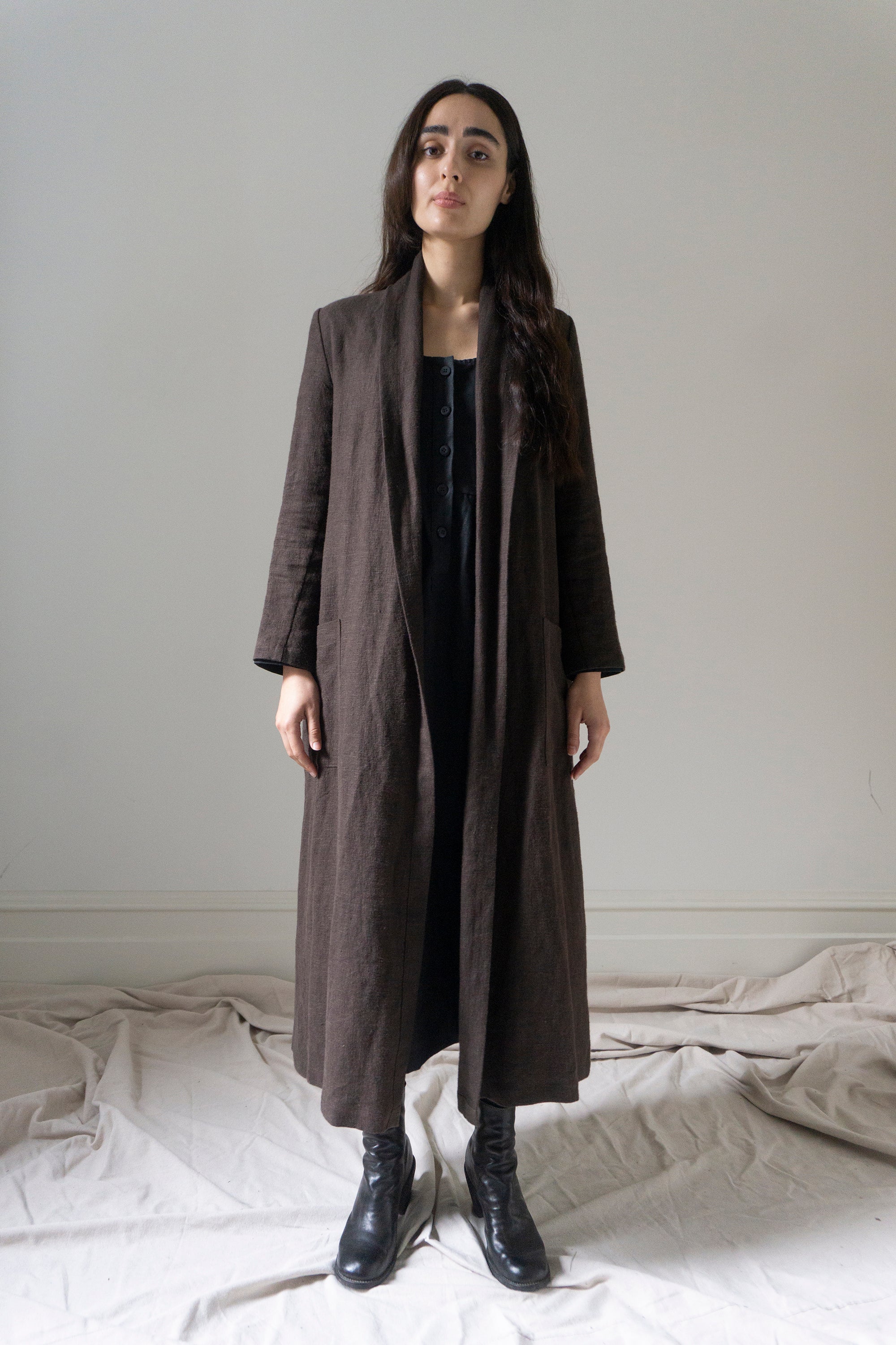 Wren Linen Jacket - Clove