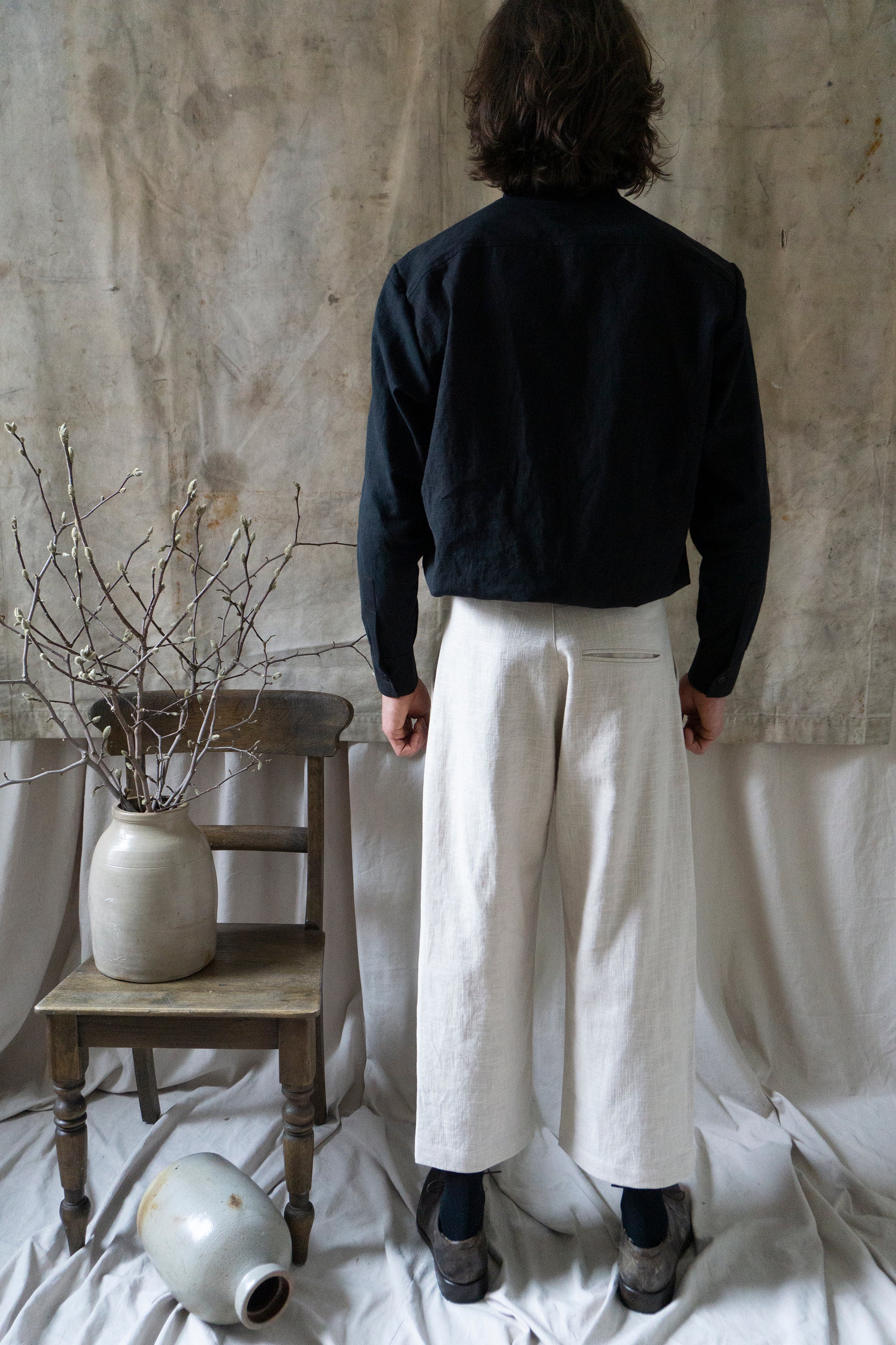 Rimbaud Linen Trousers - Chalk
