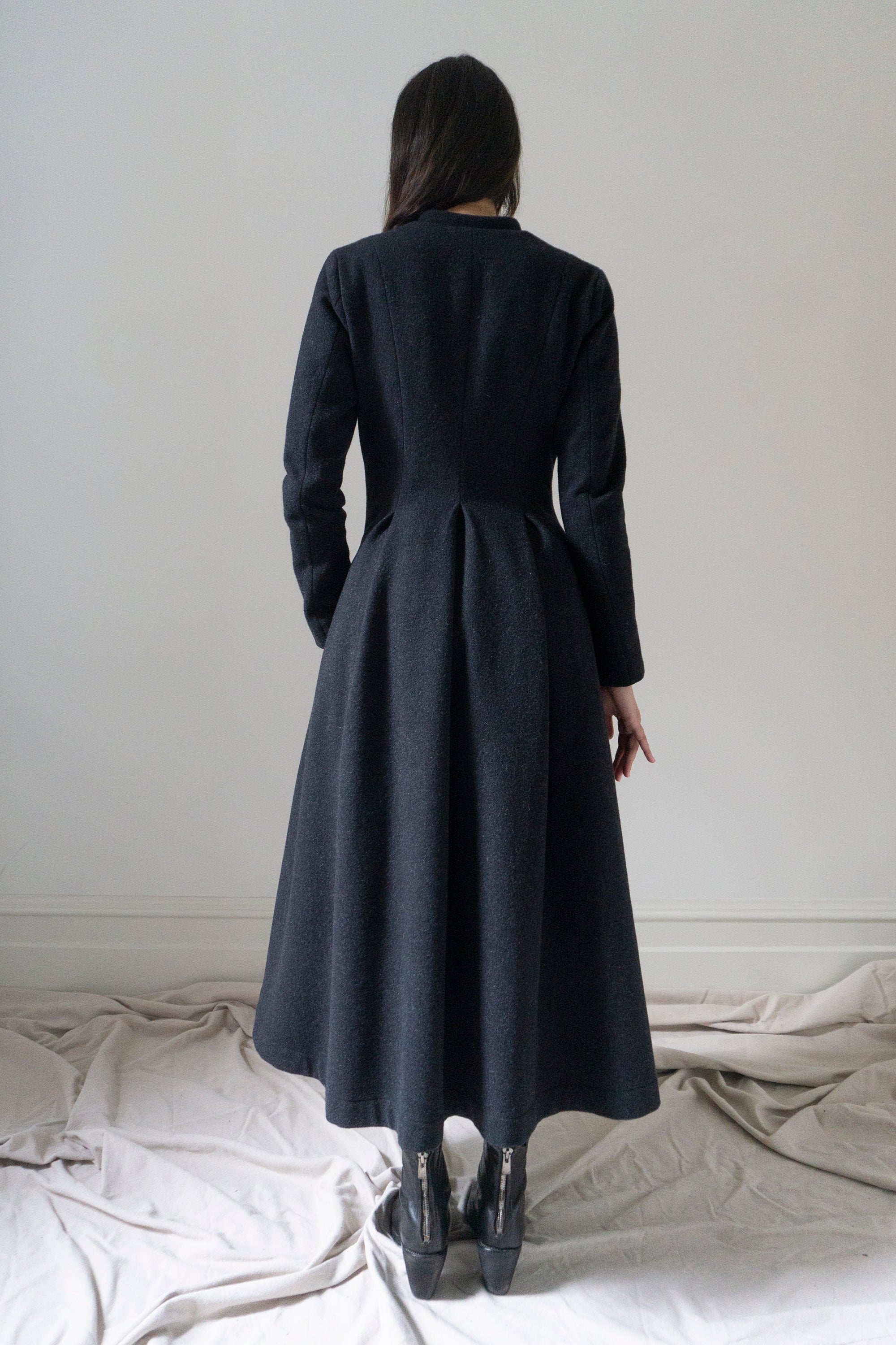 Manteau en laine Linnea - Graphite