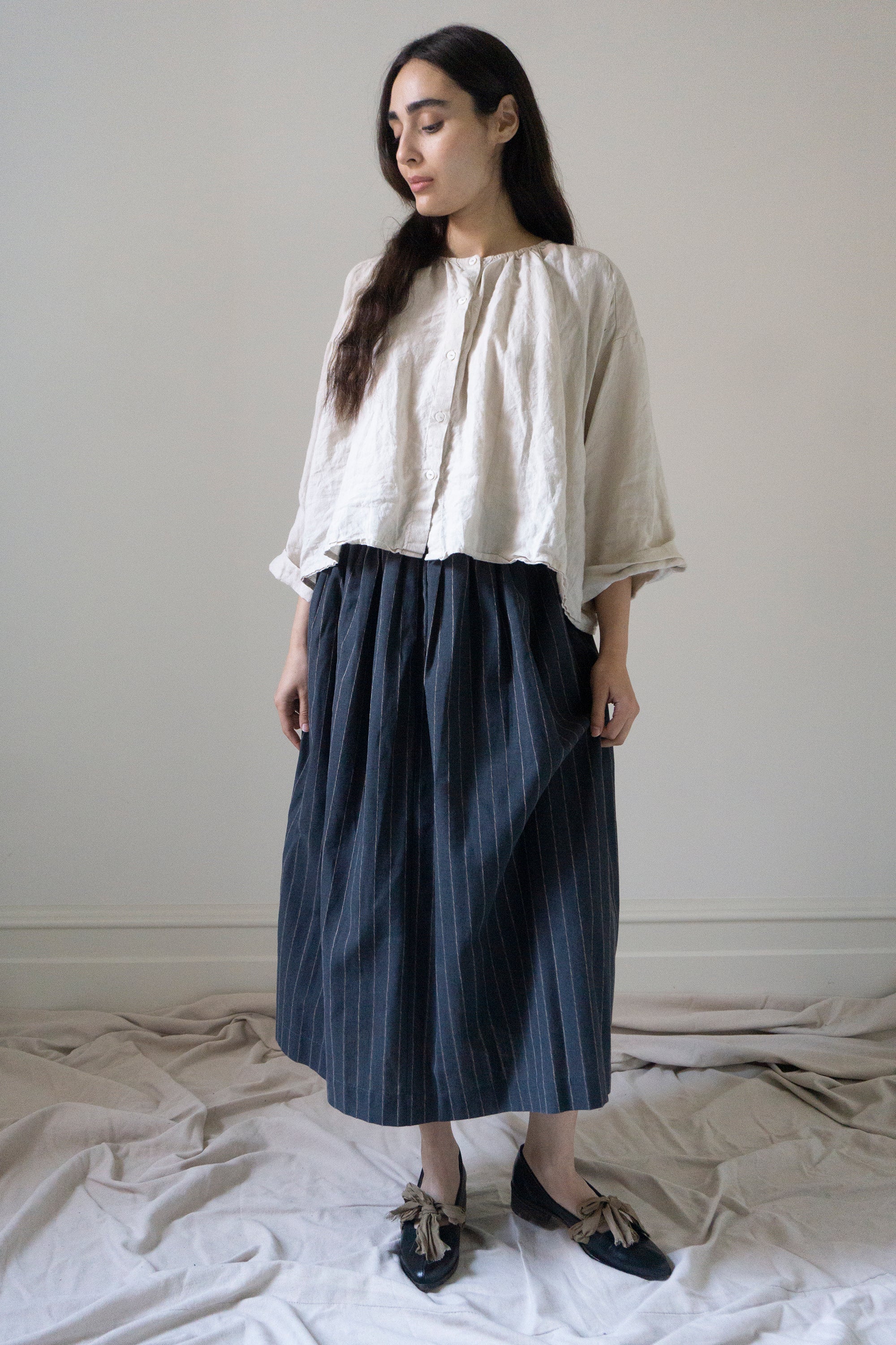 Chemise en lin Sycamore - Sel
