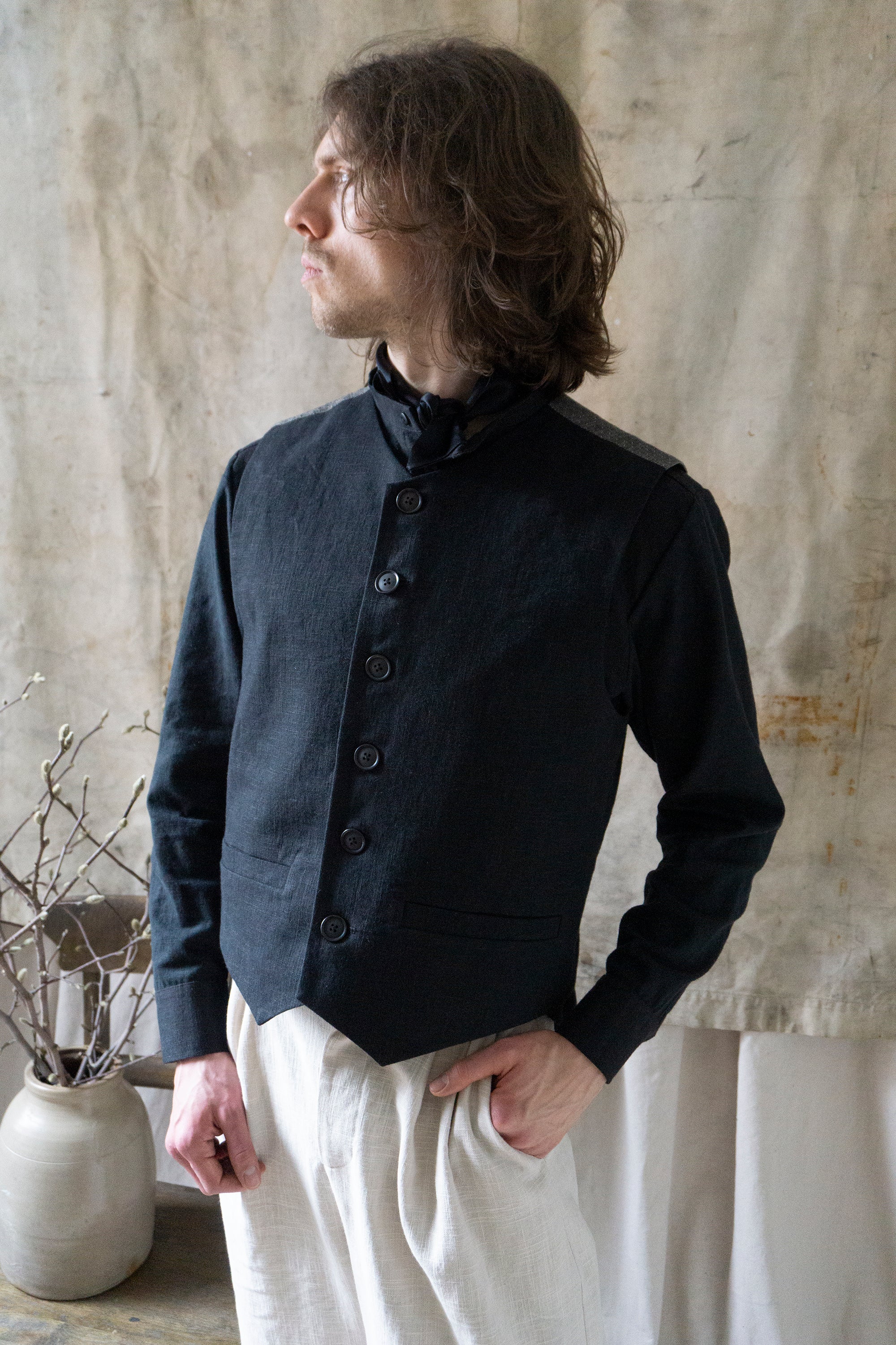 Rilke Linen Waistcoat