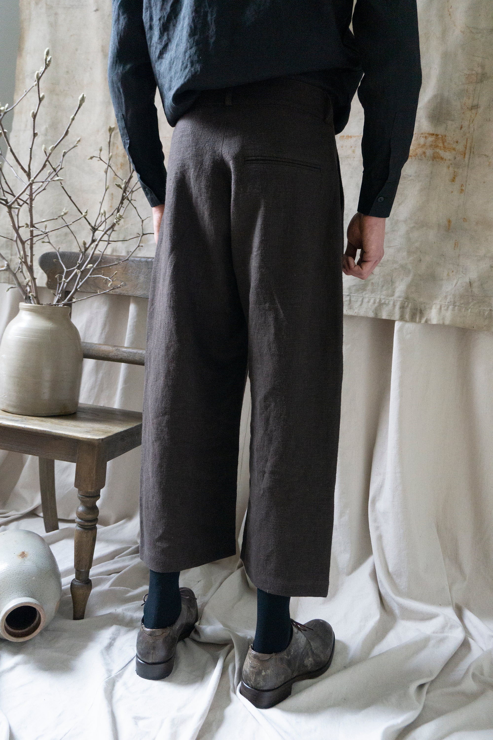 Rimbaud Linen Trousers - Brown