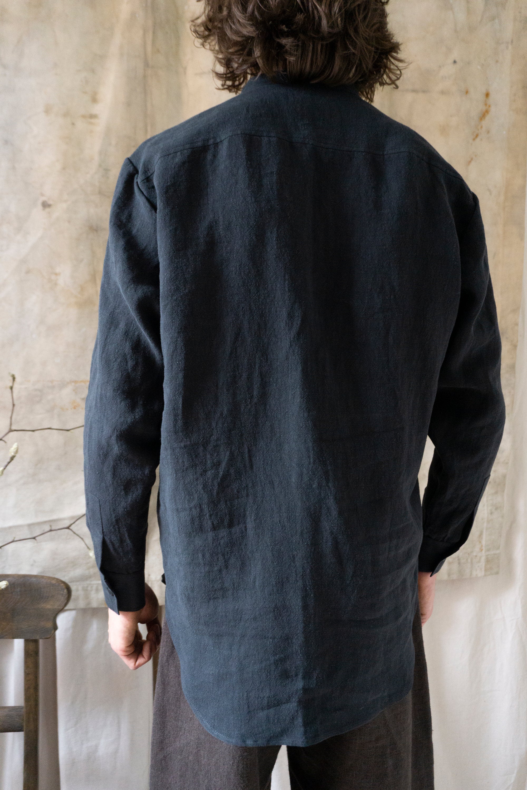 Verlaine Linen Shirt - Black