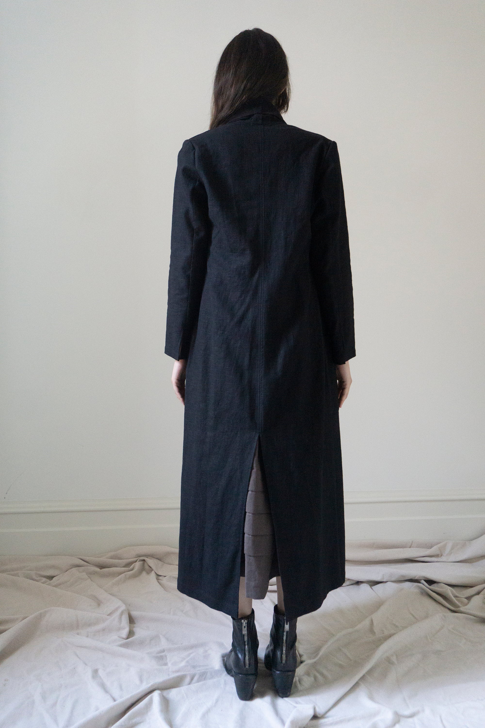 Wren Linen Jacket - Black