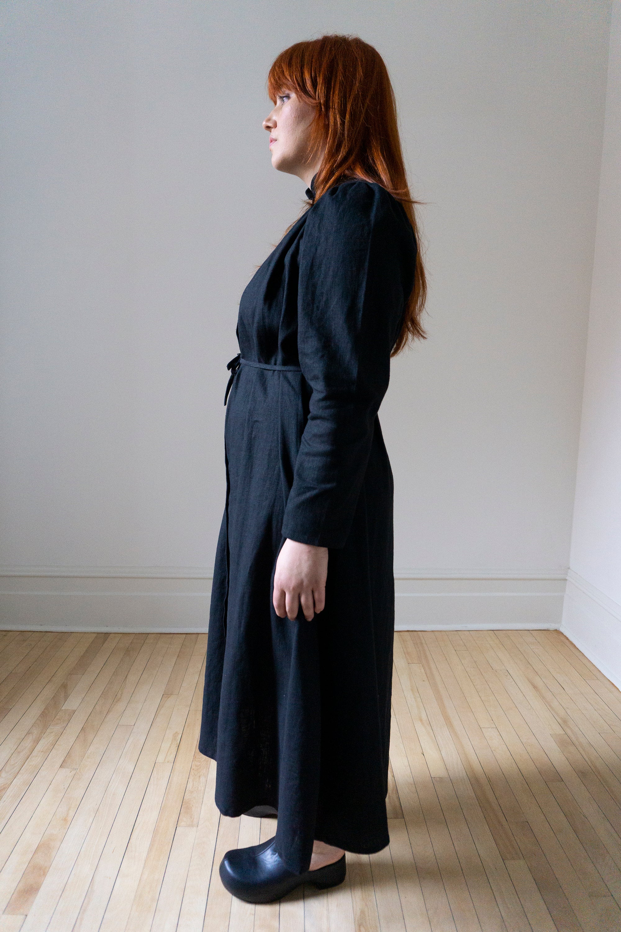 Rowan Linen Dress - Black